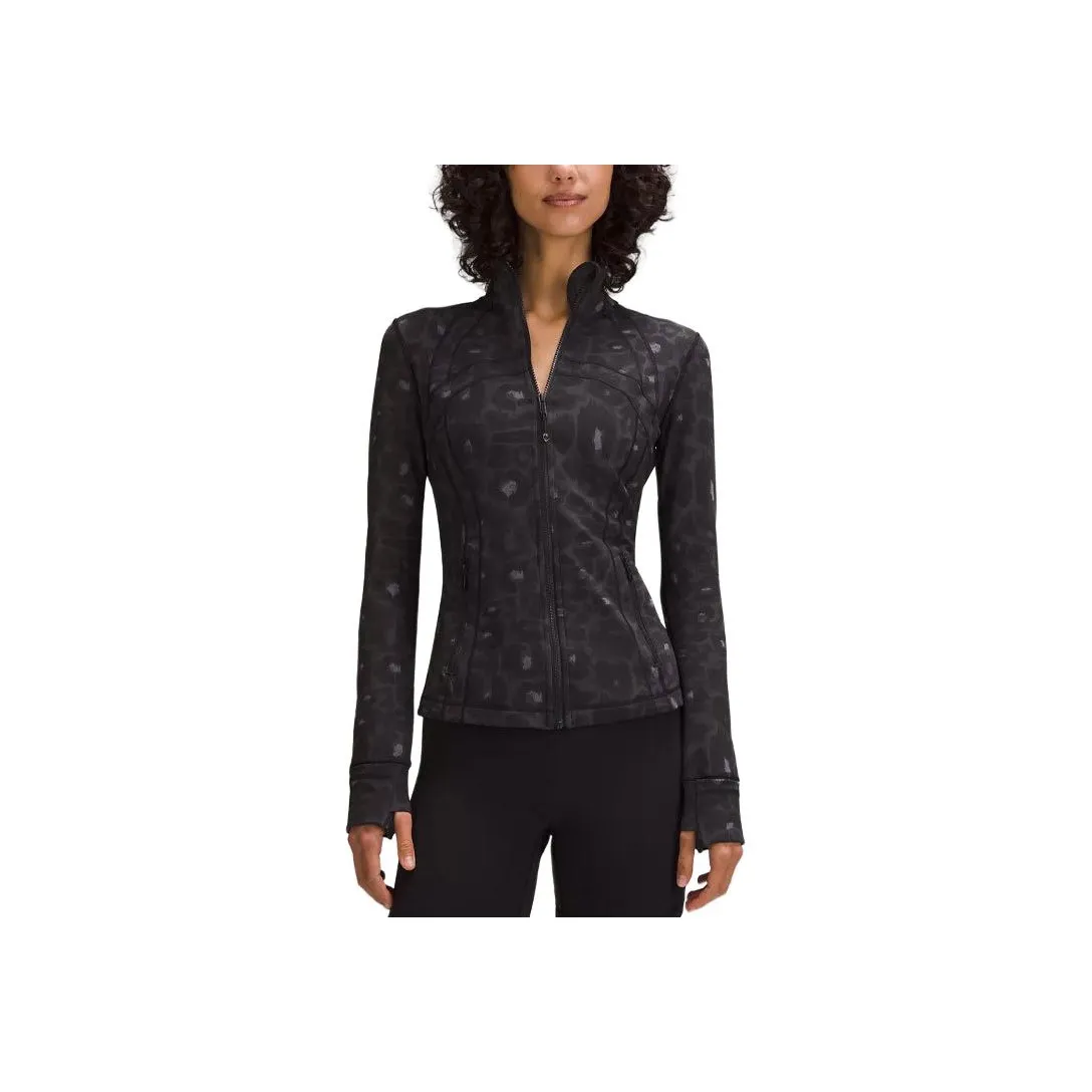 Lululemon Define Jacket Jackets & Coats Women's Black Leopard Print
