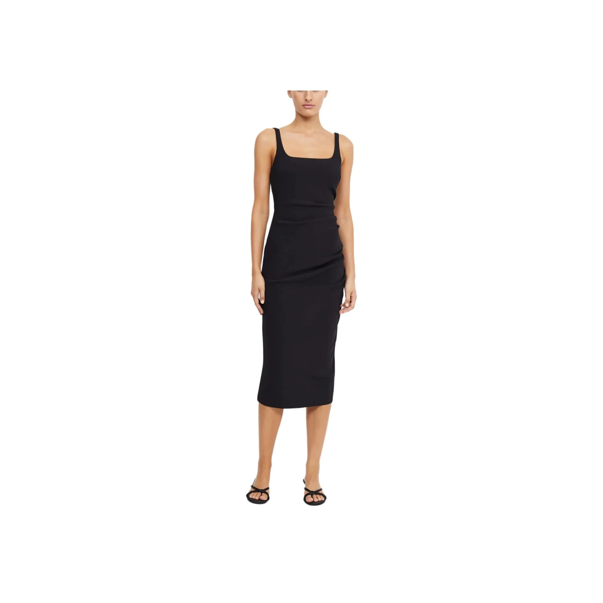 BEC+BRIDGE BE MINE SQUARE NECK DRESS Slip Dresses Women's BLACK/Black