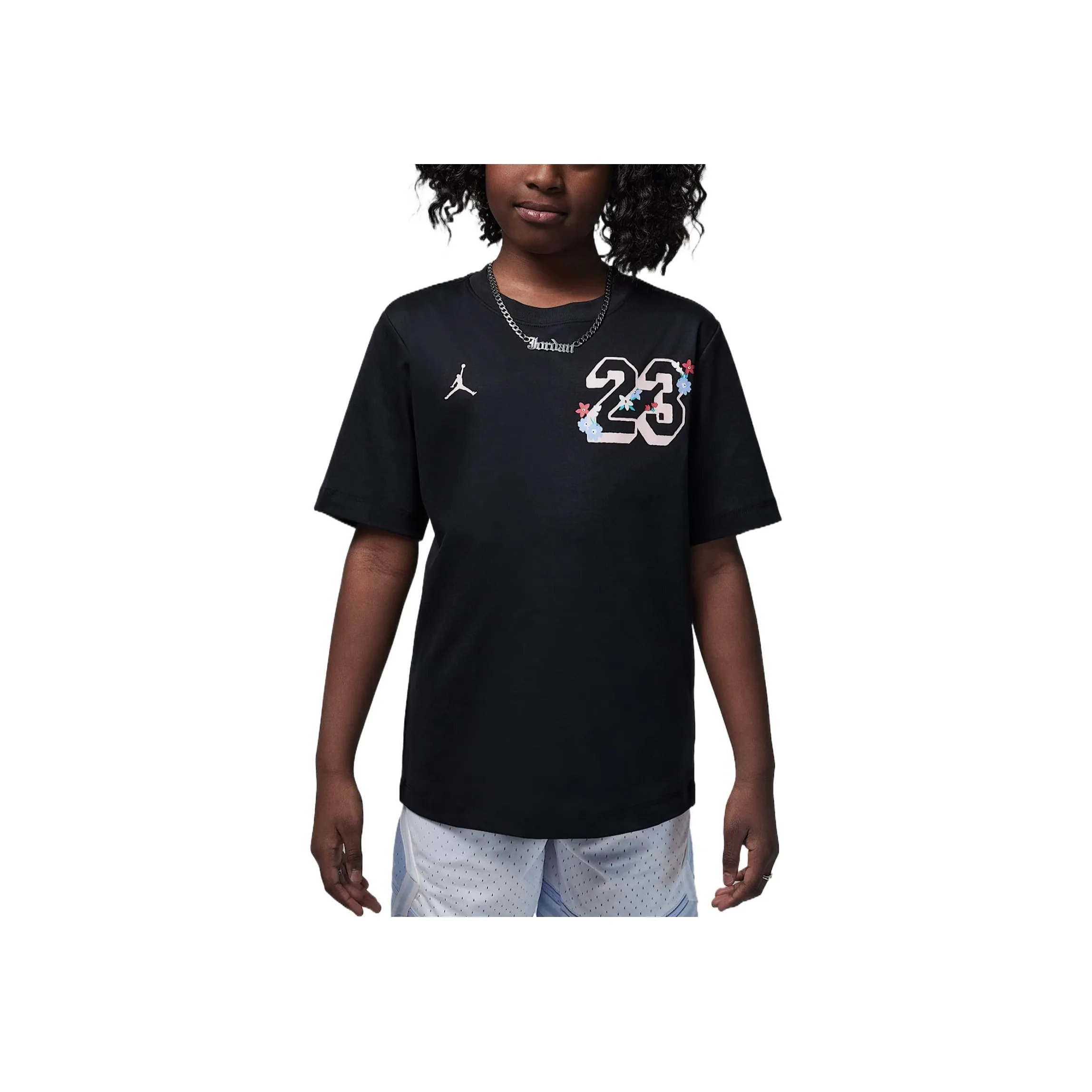 Jordan 23 Серый Черный Унисекс T-рубашки