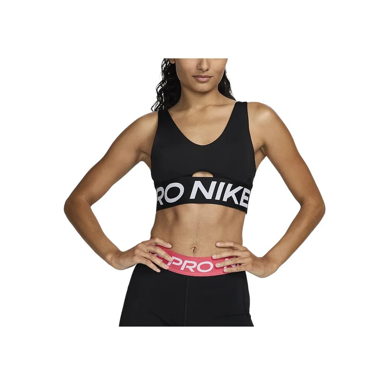 Nike Pro Indy Plunge Women's Medium Support Padded Sports Bra