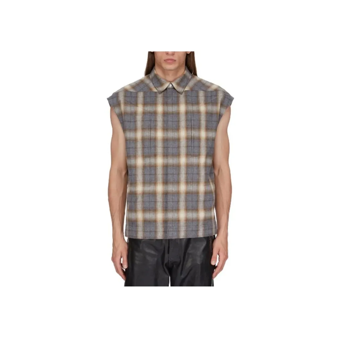 RICK OWENS Hollywood Sleeveless Jumbo Outershirt