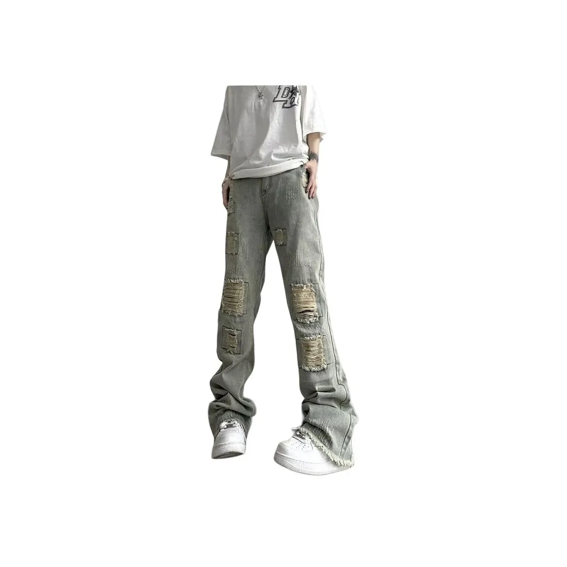 Concubine Zhu Jeans Unisex Yellow Mud