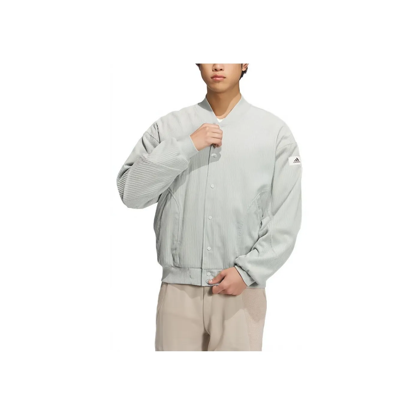 Adidas Lounge Jackets Coats Men's Silver Gray