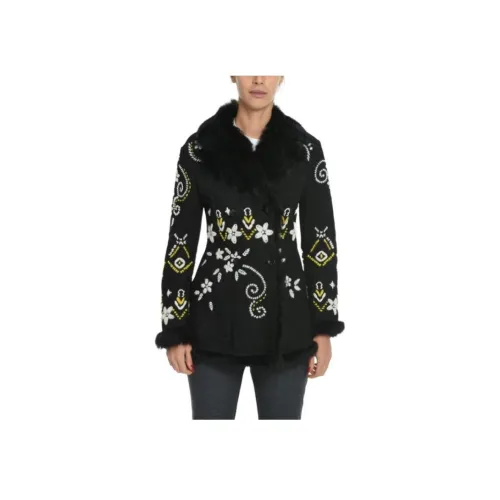 ERMANNO SCERVINO Черное Женское Пальто