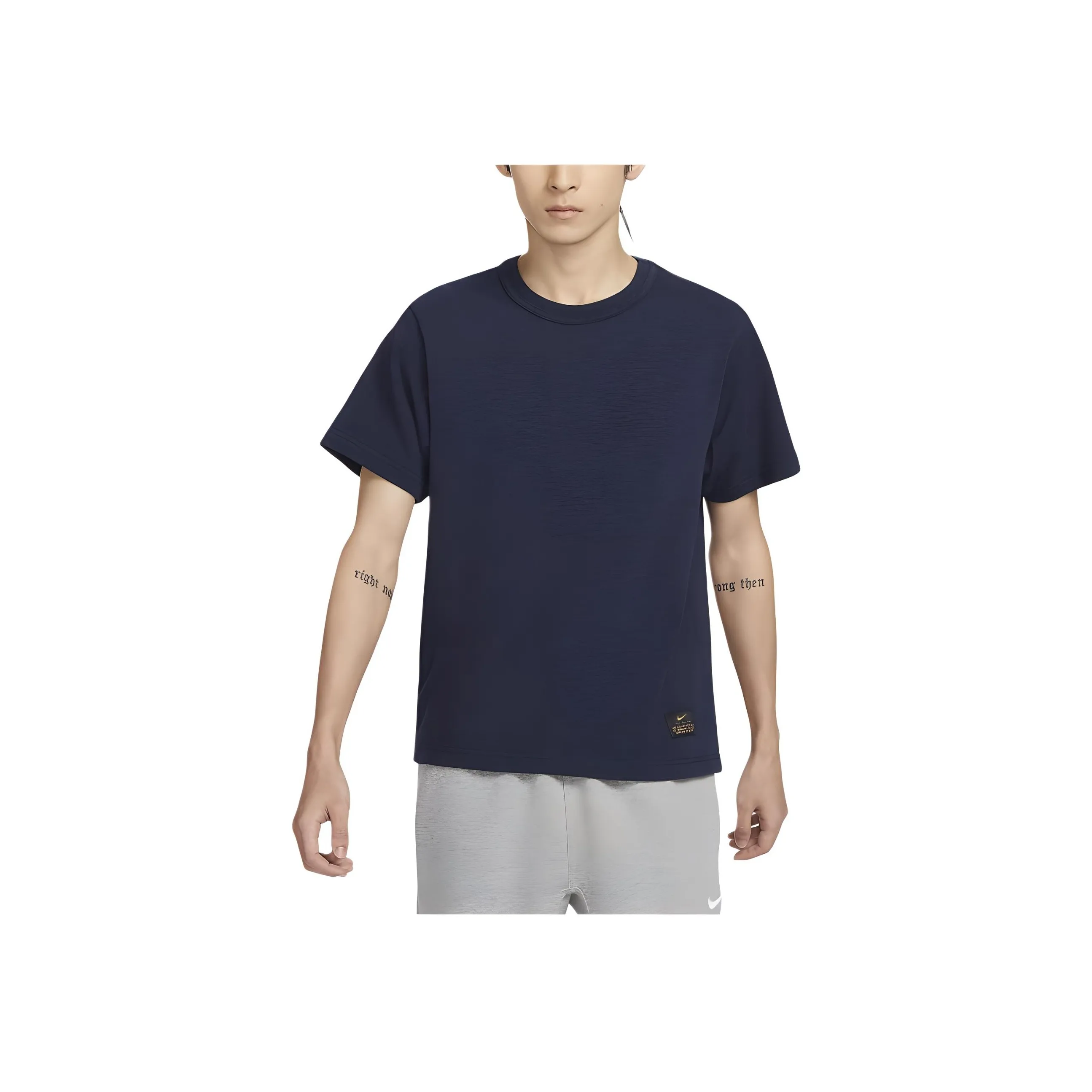 Nike T Shirts Men's Navy Blue
