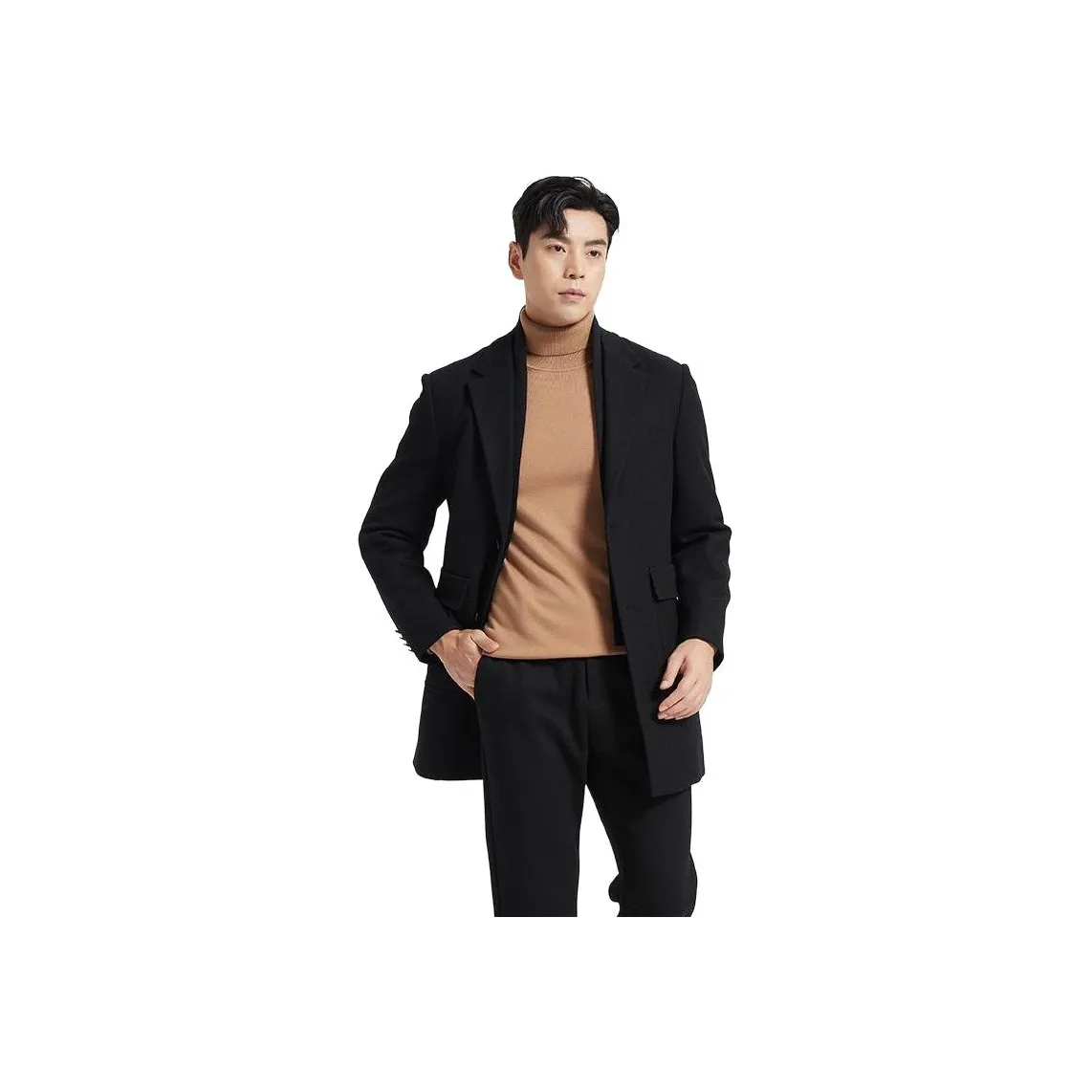 GUSHA Черный 1 7043956 Мужское пальто