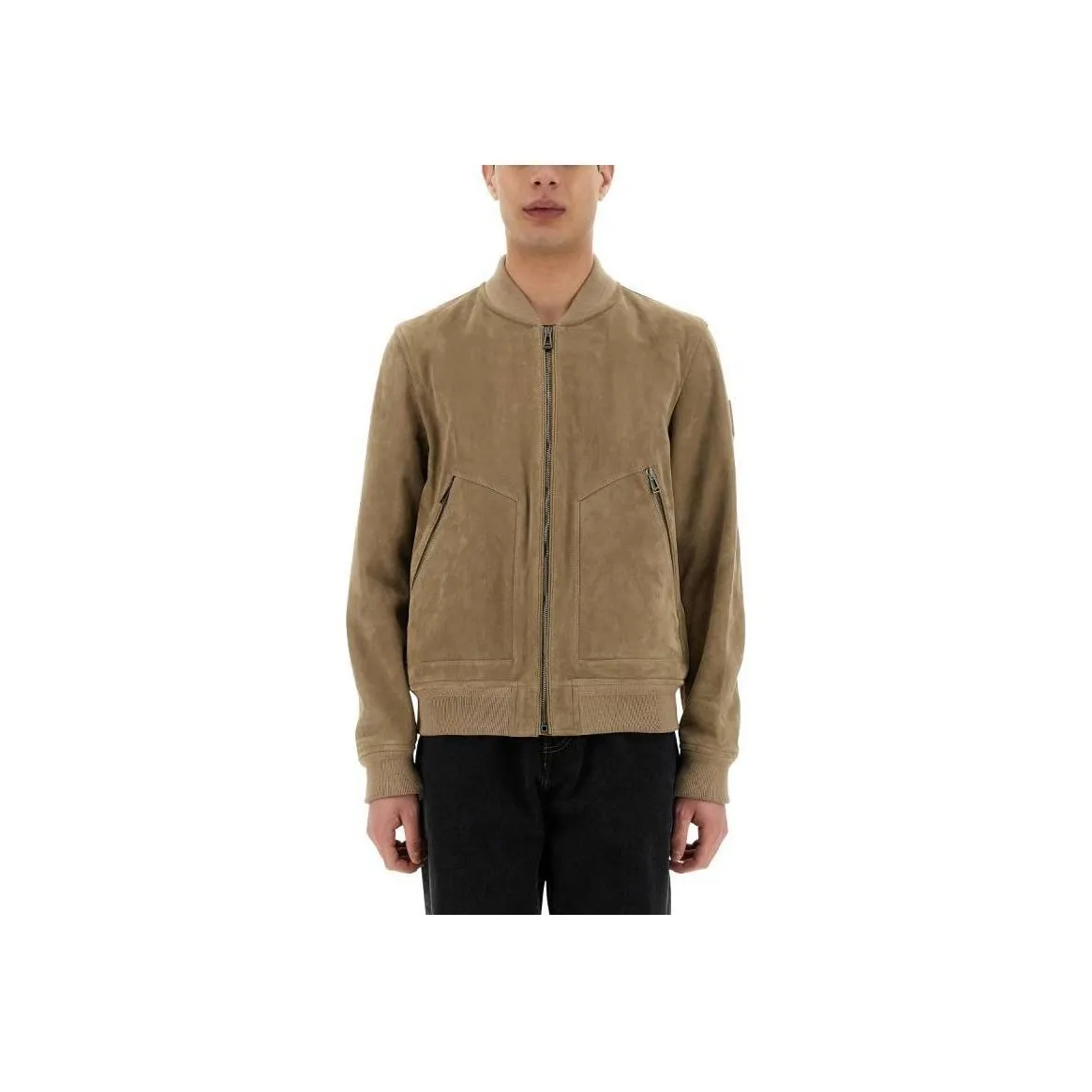 Belstaff Leather Jacket Men's Beige