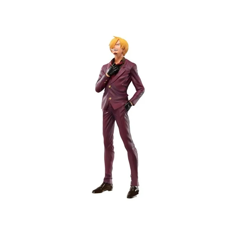 BANDAI Ichibansho One Piece Anniversary Sanji Figure Burgundy