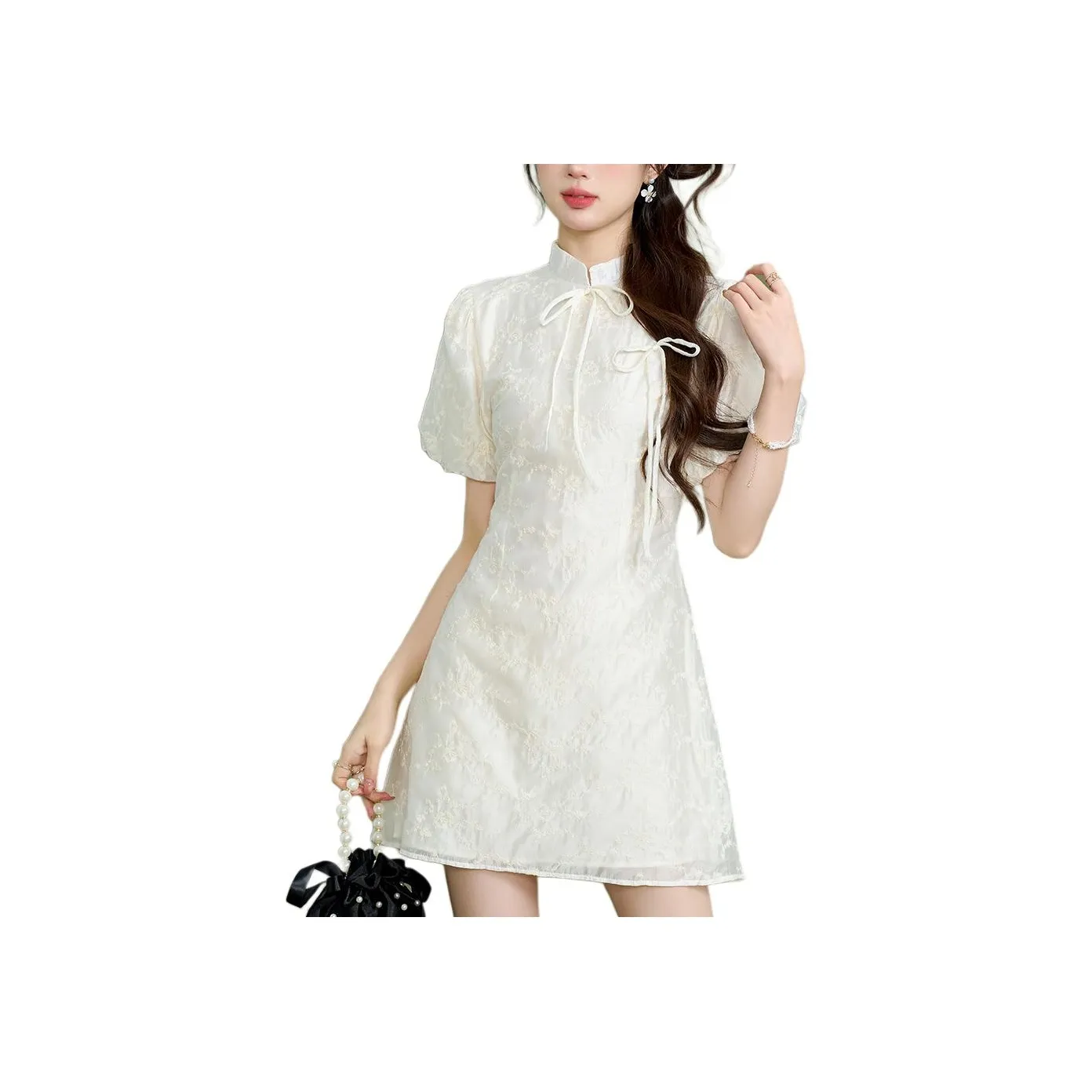 Emodues Short Sleeved Dress Women's White