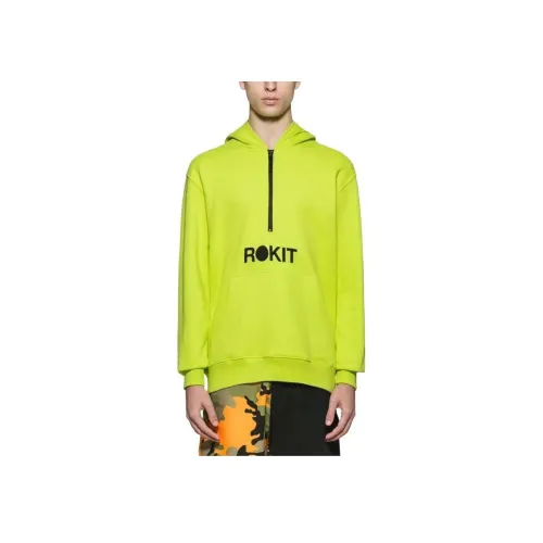 Rokit Желтый Мужские Свитшоты