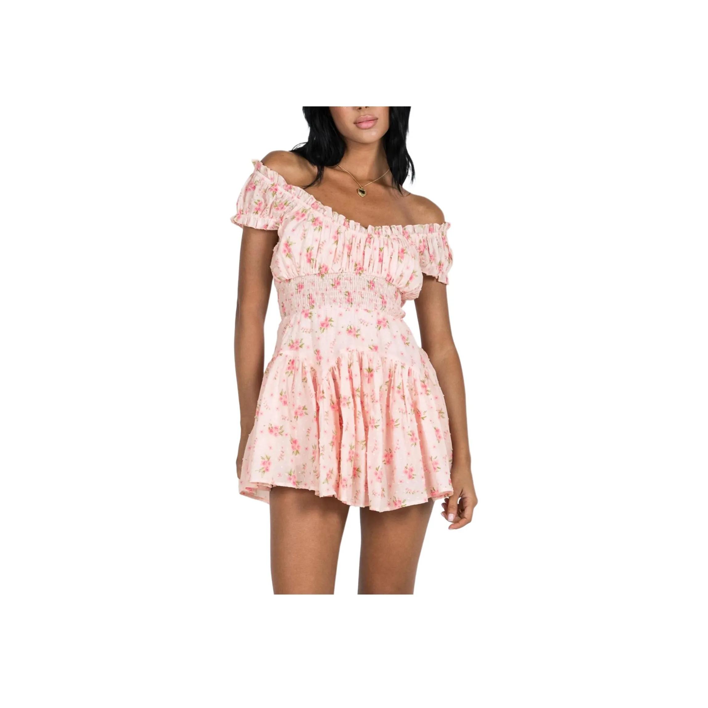 PRINCESS POLLY ANASTASIYA MINI DRESS Short Sleeved Dresses Women's PINK/Pink