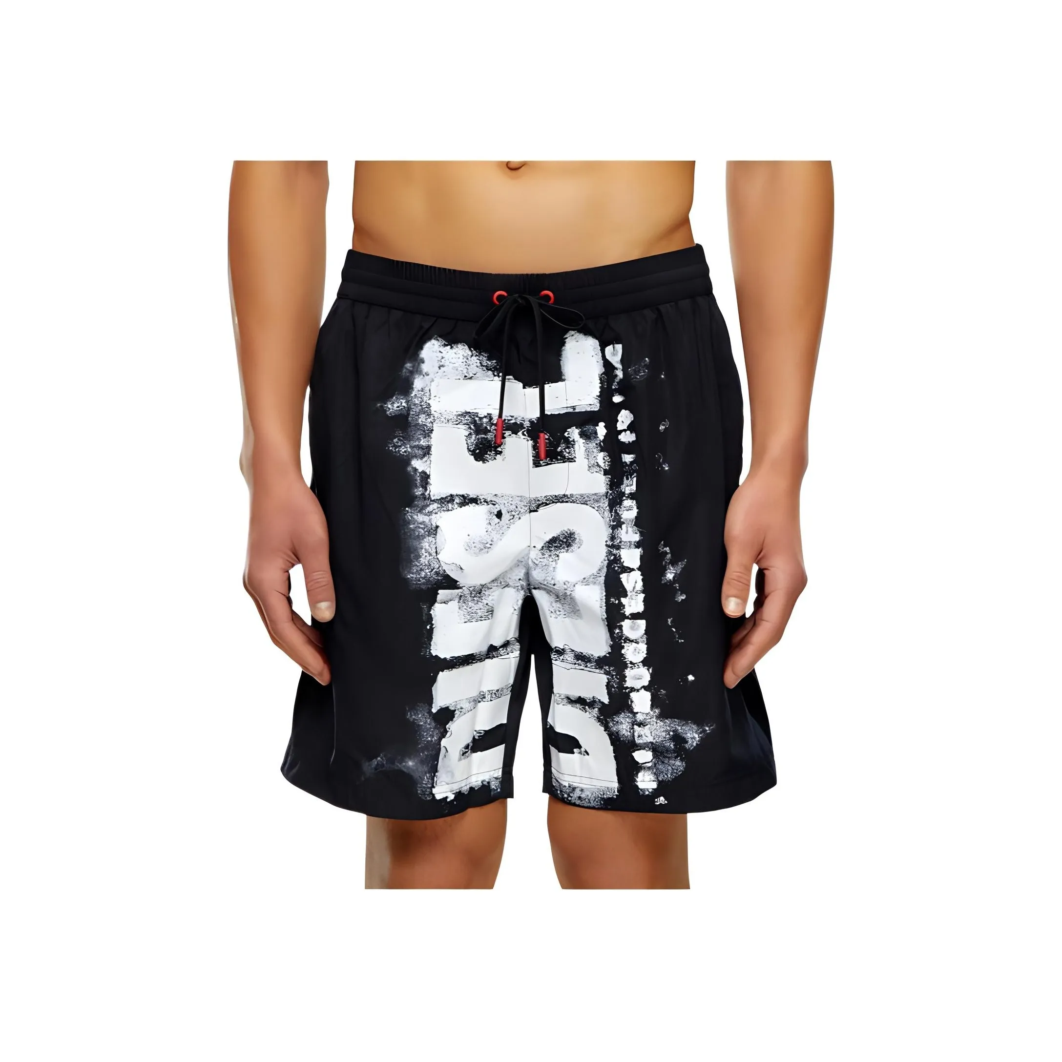 DIESEL Bmbx Powel 47.5 Board Shorts With Blotchy Logo