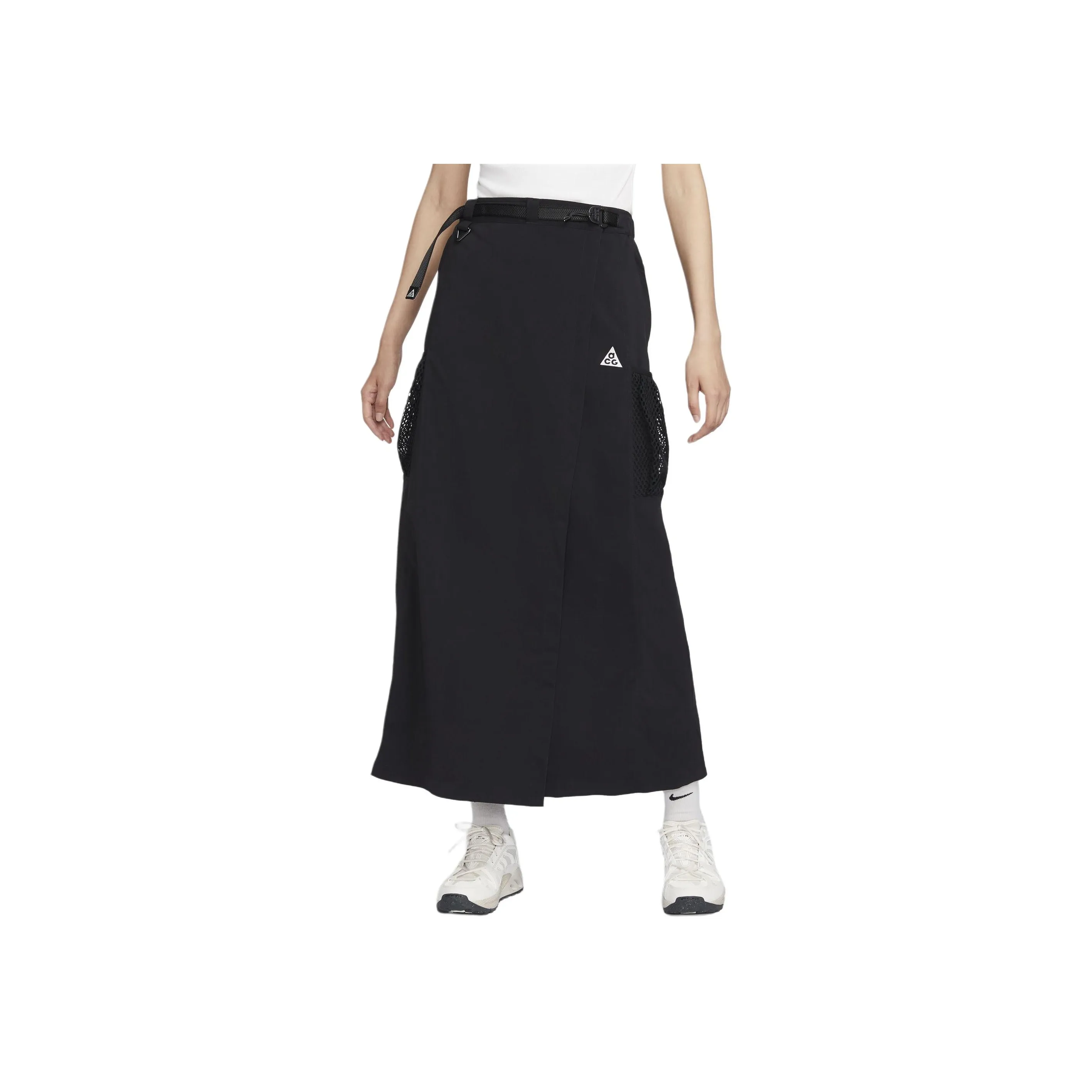 Nike SNOWGRASS Casual Long Skirt Women's Black