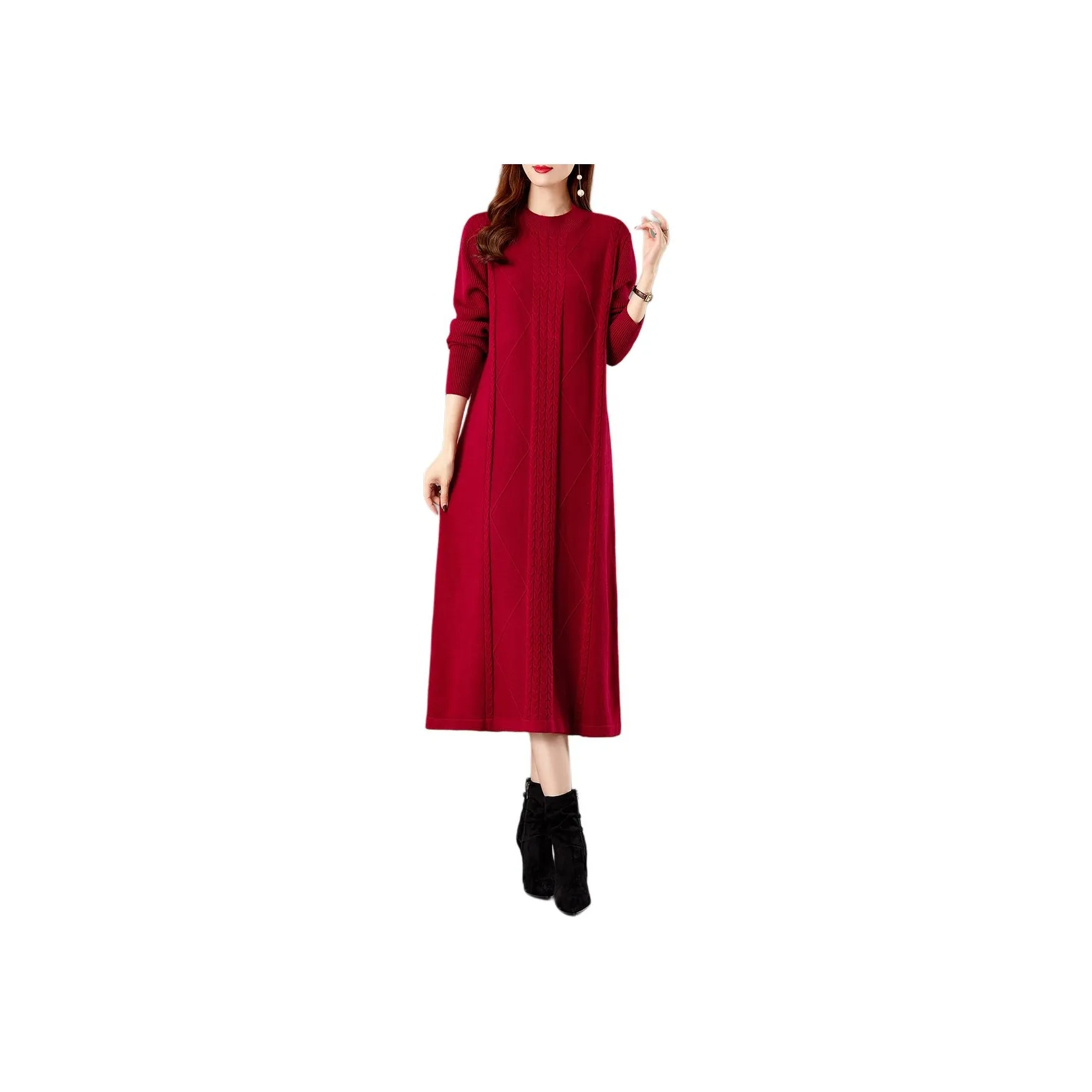 TUCANO Женские Длинные Платья с Длинными Рукавами