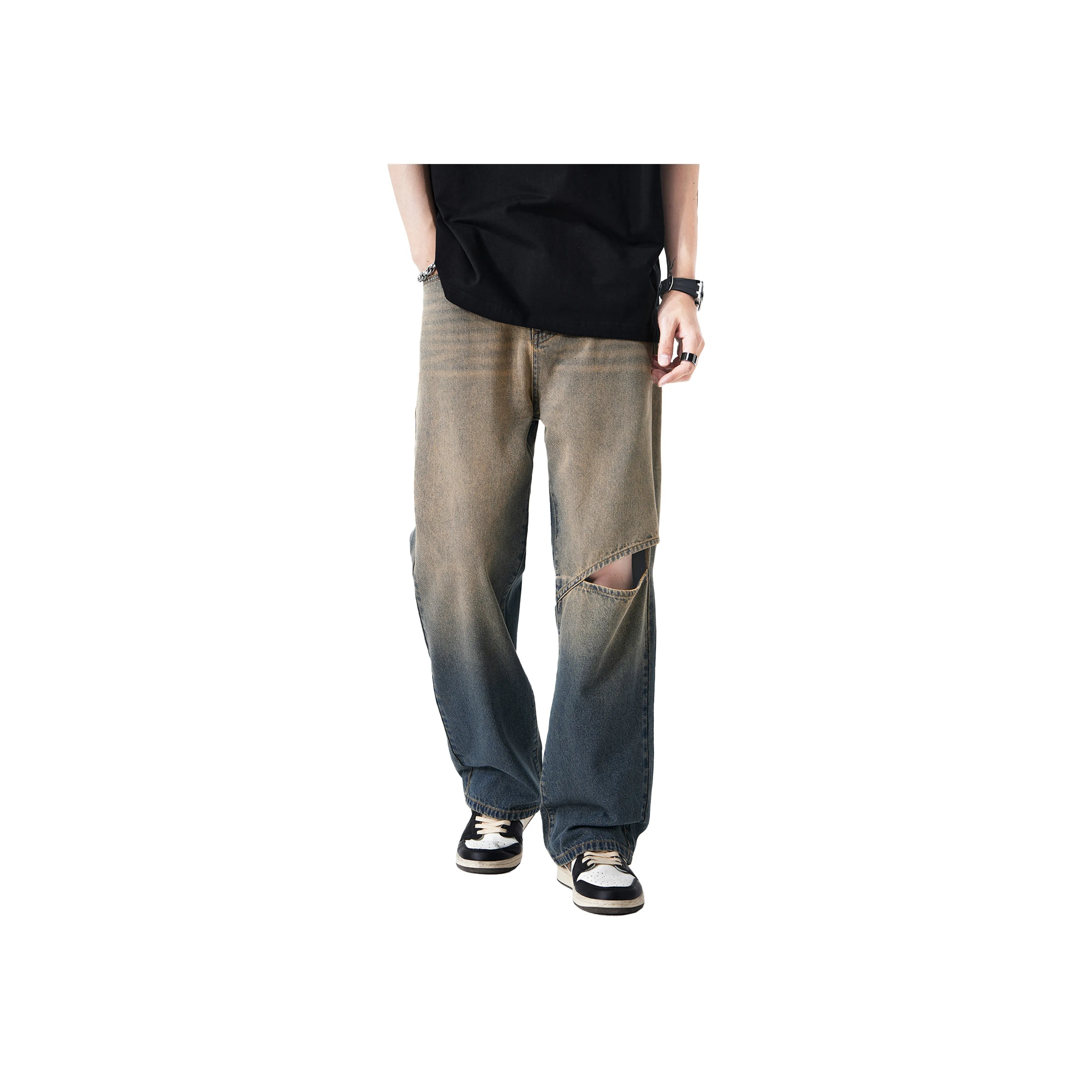 30BRAID Jeans Unisex Yellow Mud