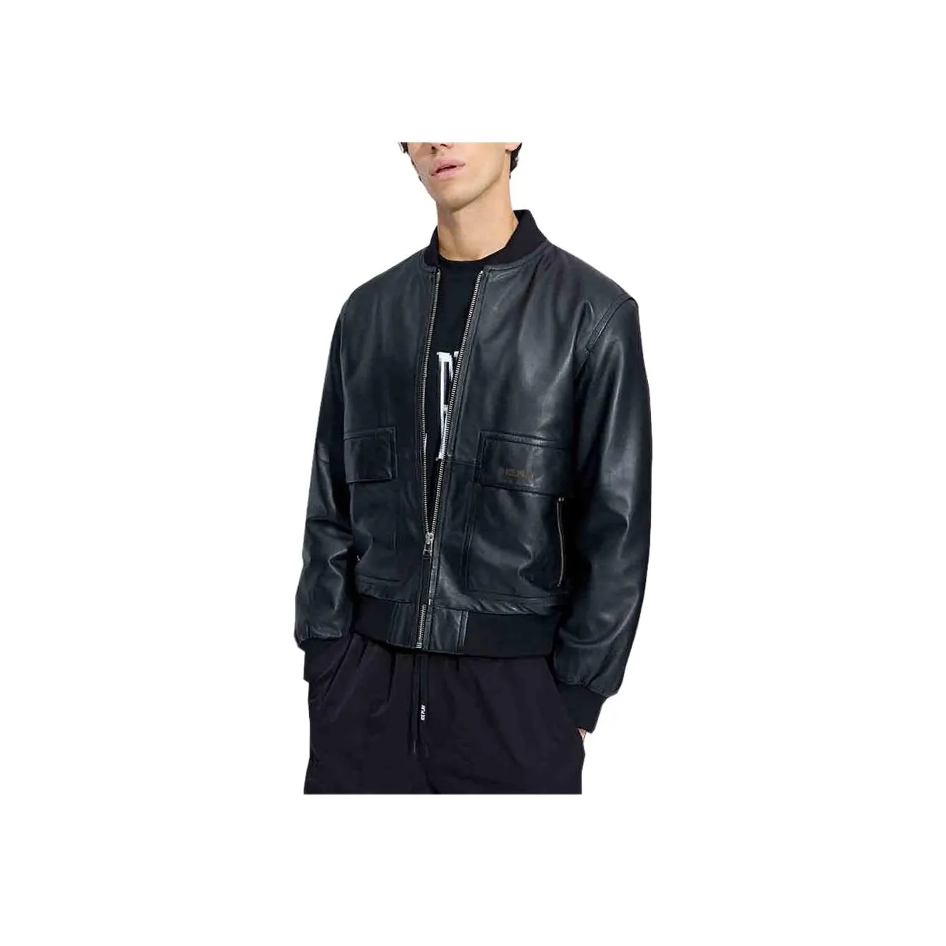 Цвет айсберга кожа куртка мужской черный