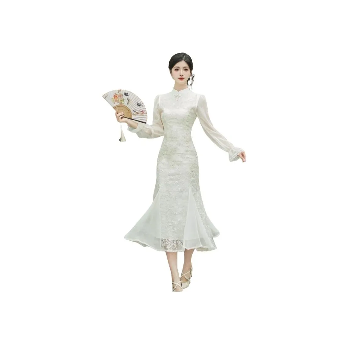 PEIMENG Длинное платье с длинными рукавами женское