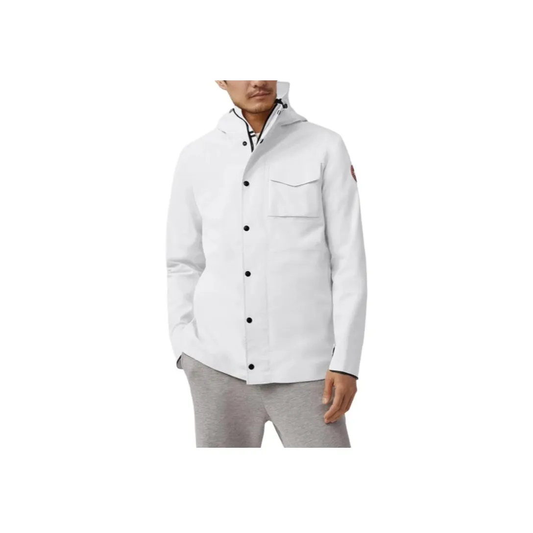 Canada Goose Waterproof And Windproof Windbreaker Jacket Men's Polaris White