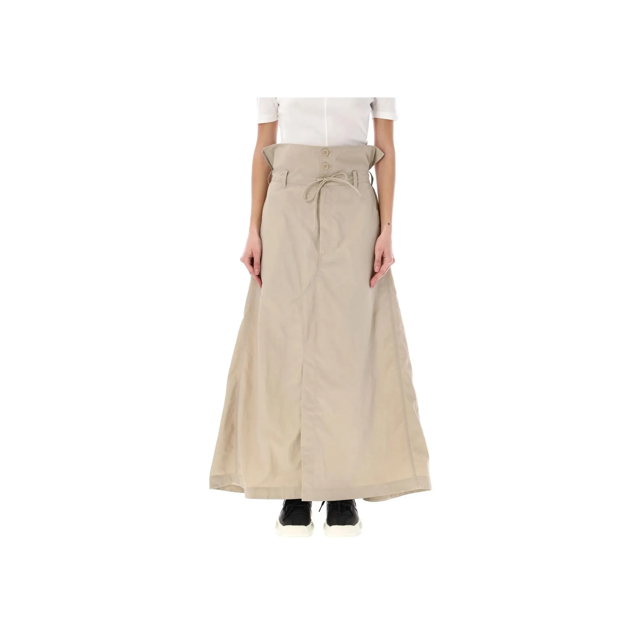 Y 3 A line Crinkled Maxi Skirt