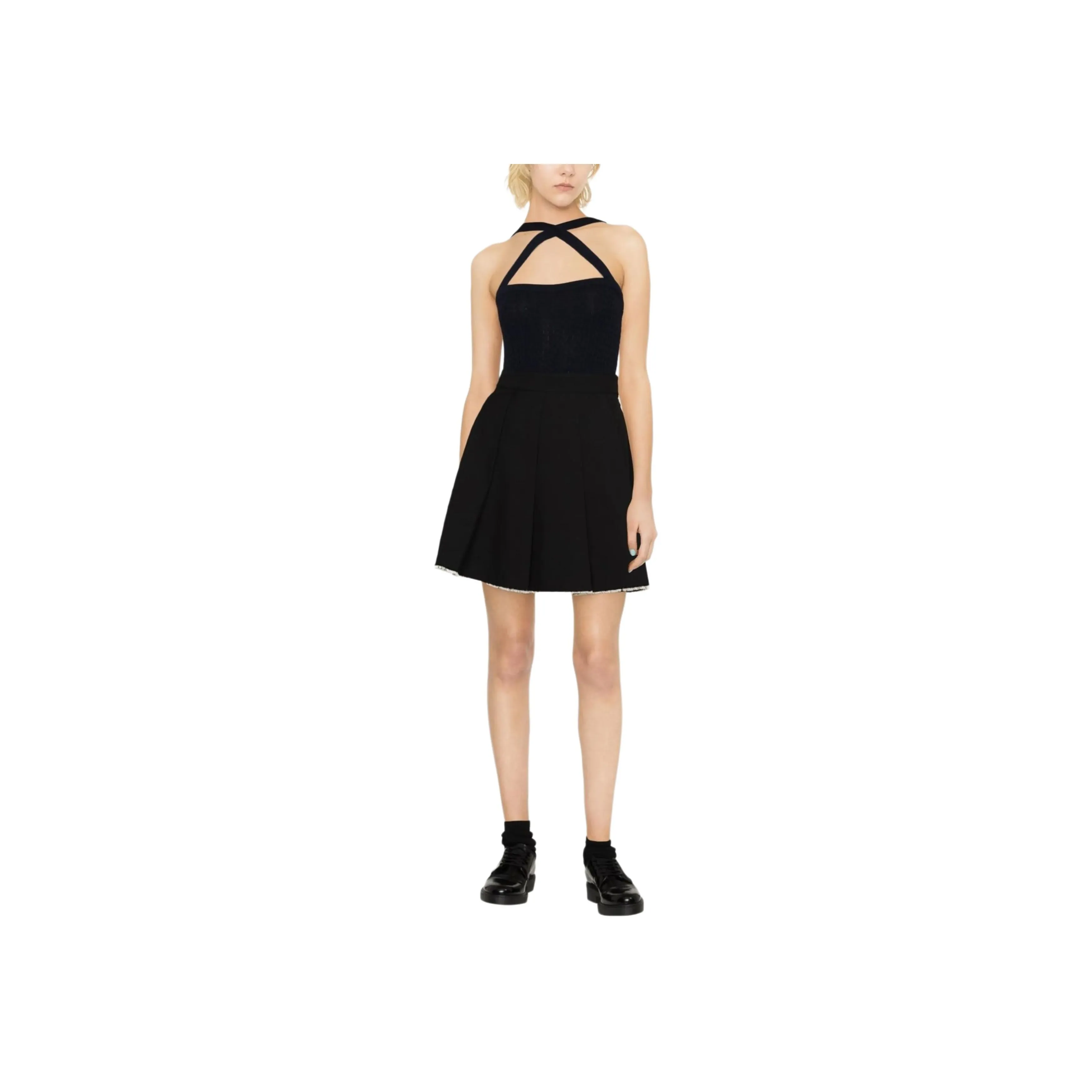 Patou Cable knit Halterneck Top