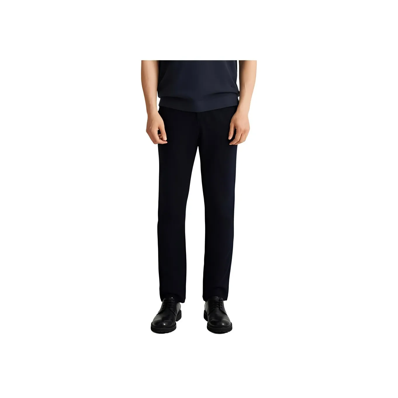 DIKENI Suit Trousers Men Blue Gray