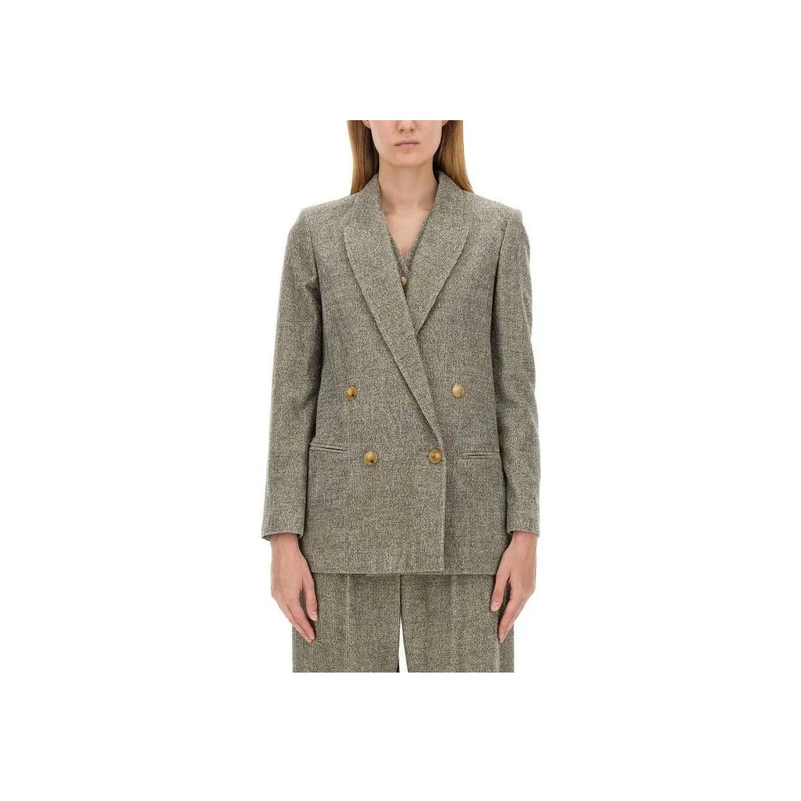 Alysi Double Breasted Long Sleeved Blazer