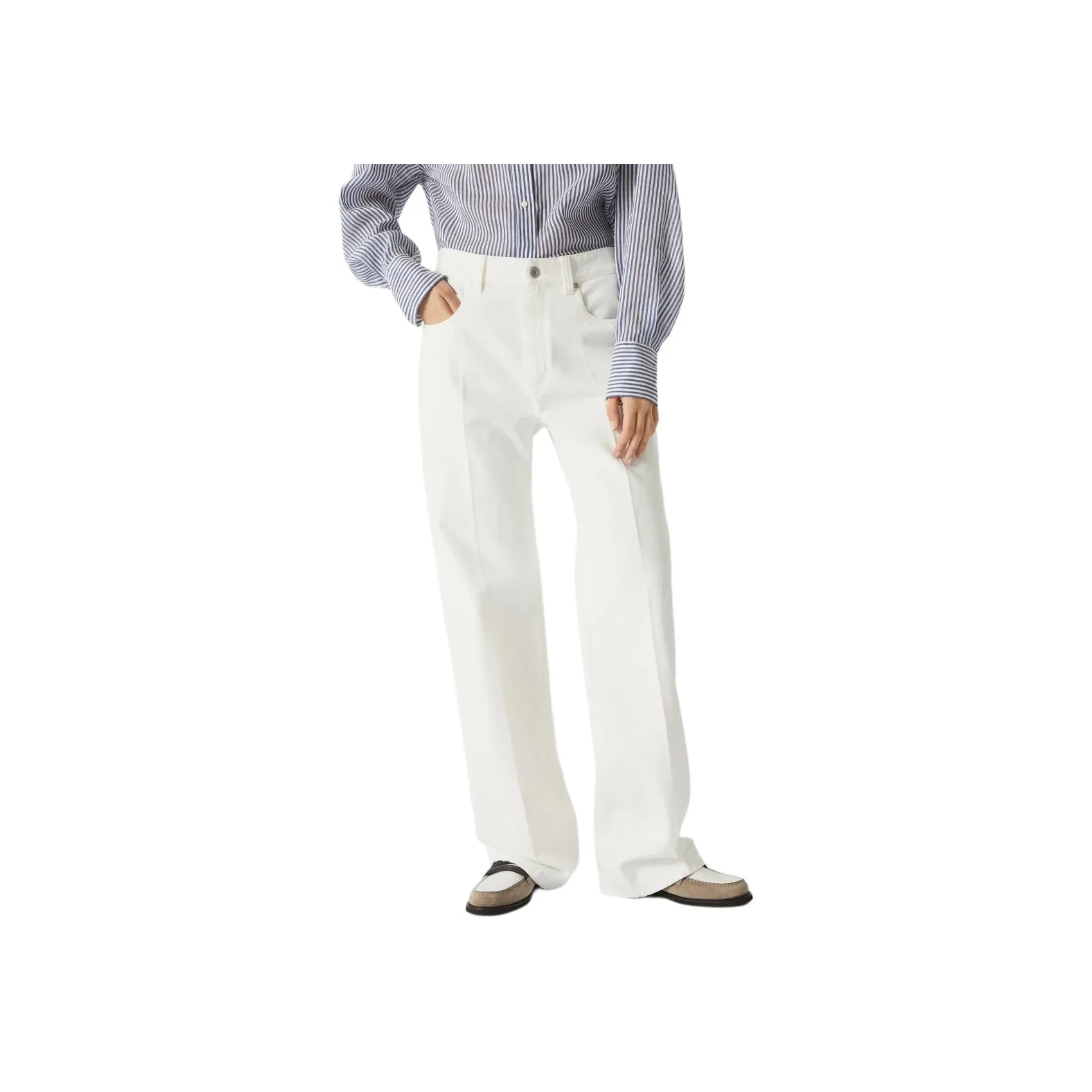 Brunello Cucinelli Contemporary Straight Leg Trousers