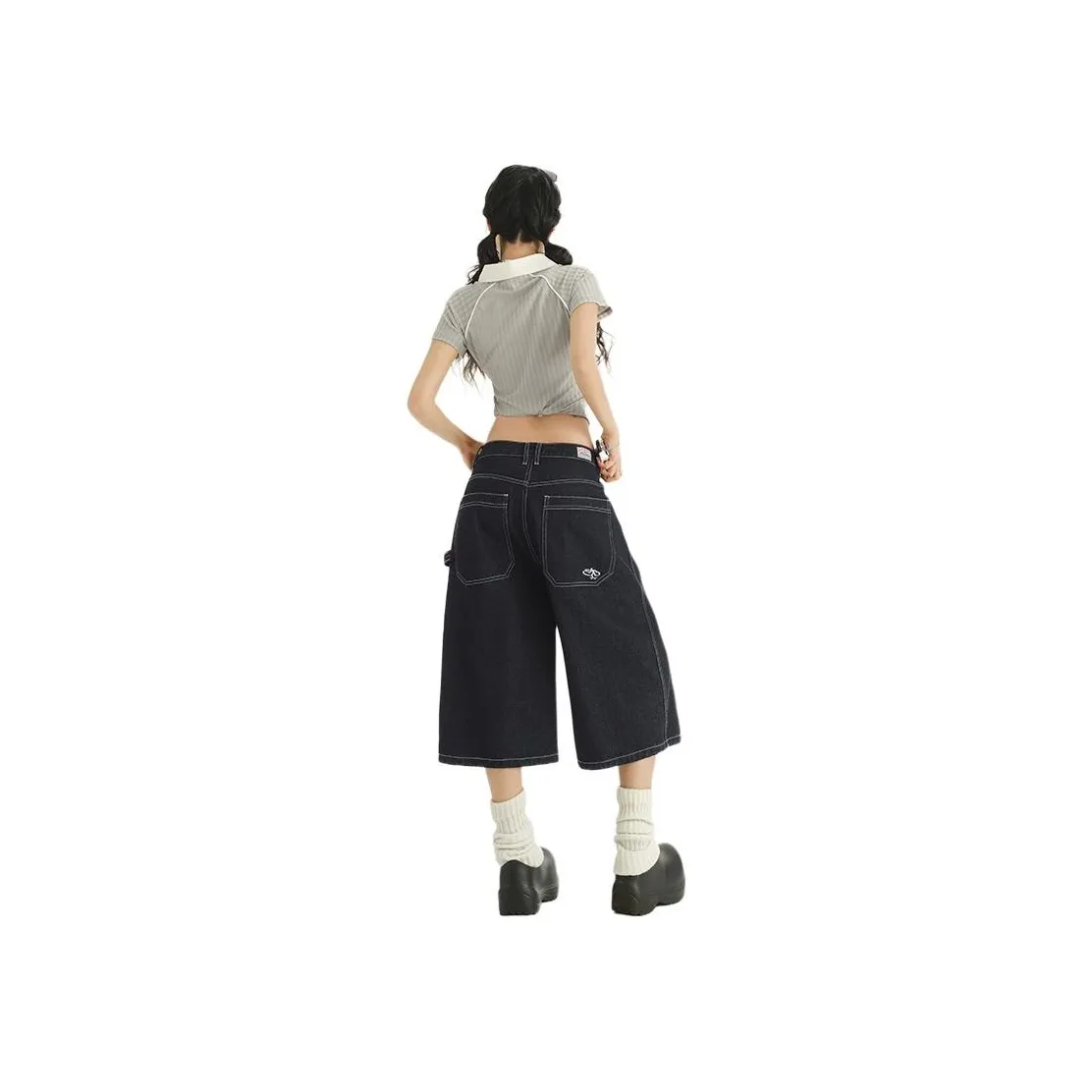 Poyz Jeans Women's Blue Capris