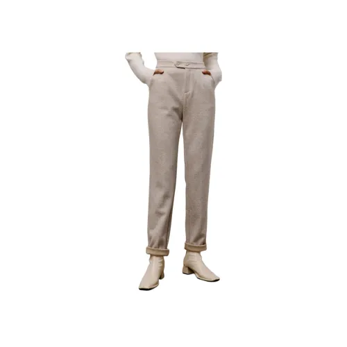 TKY SHOP Светлый хаки Женские Повседневные брюки