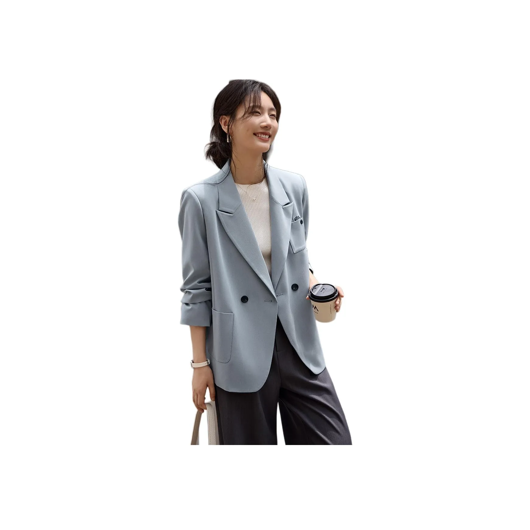 XWI Синий Женские Офисные Костюмы