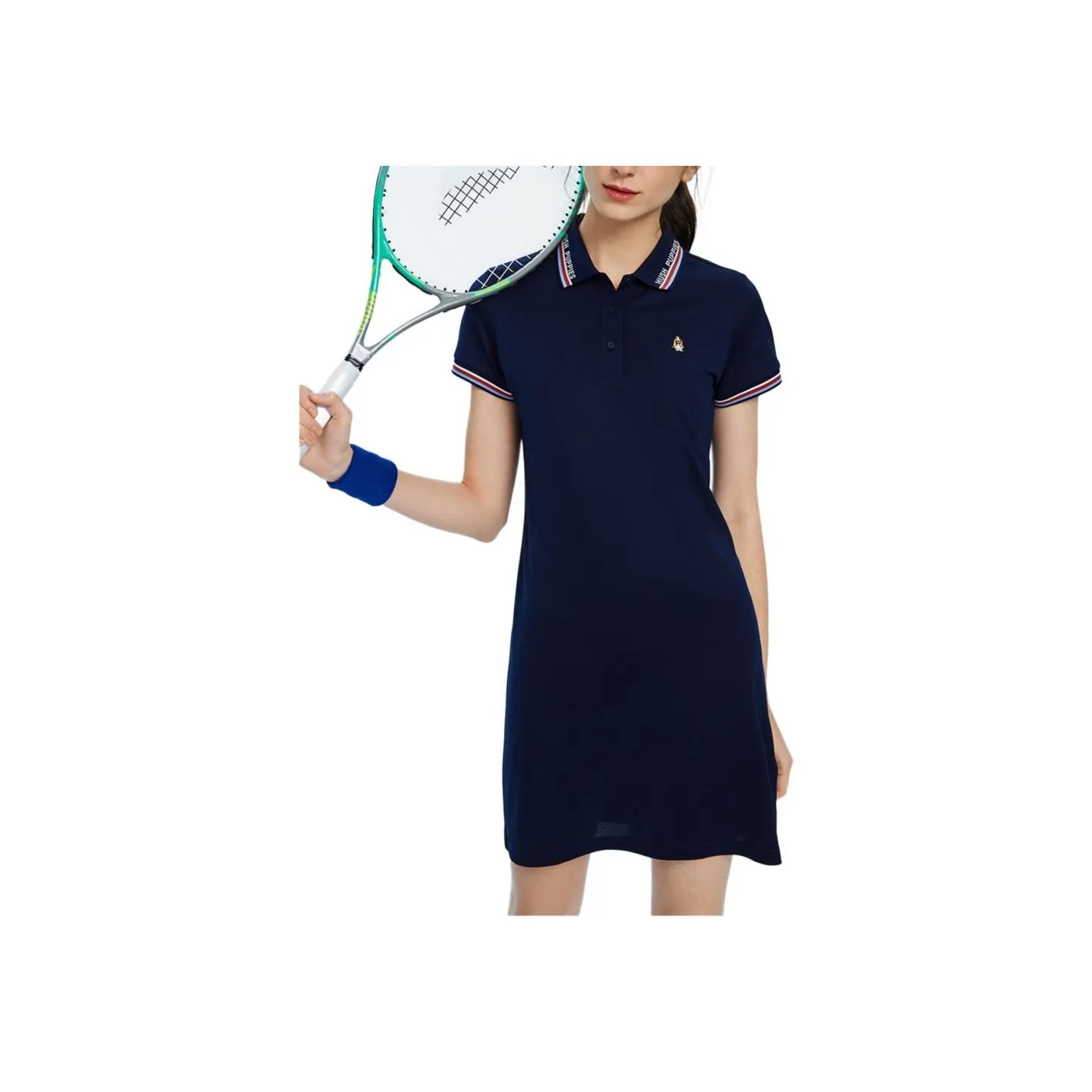 Hush Puppies Short Sleeved Dresses Women's Dark Blue