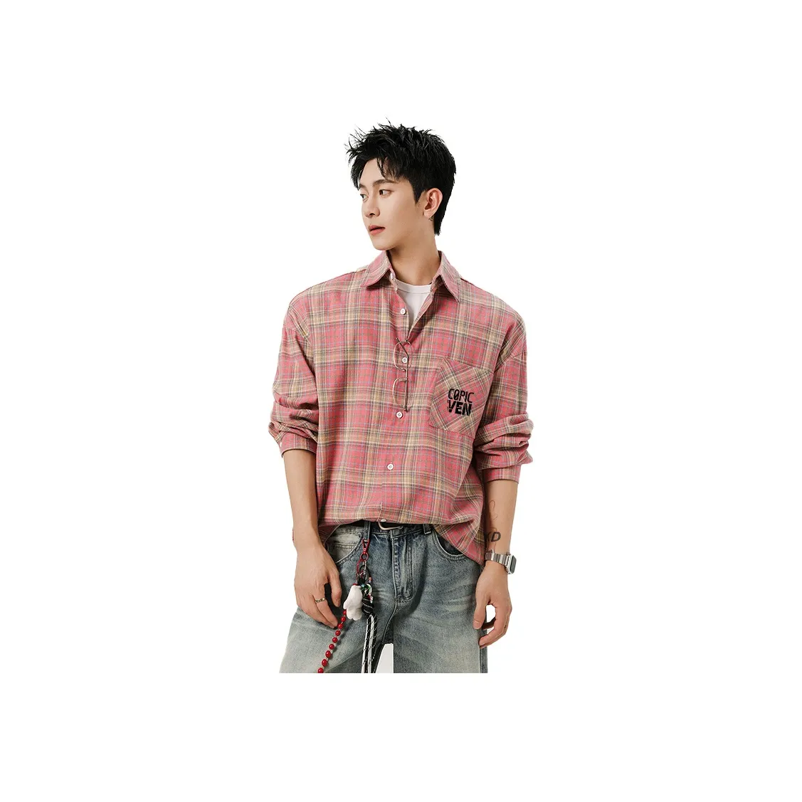 COPICVEN Розовые Унисекс Рубашки