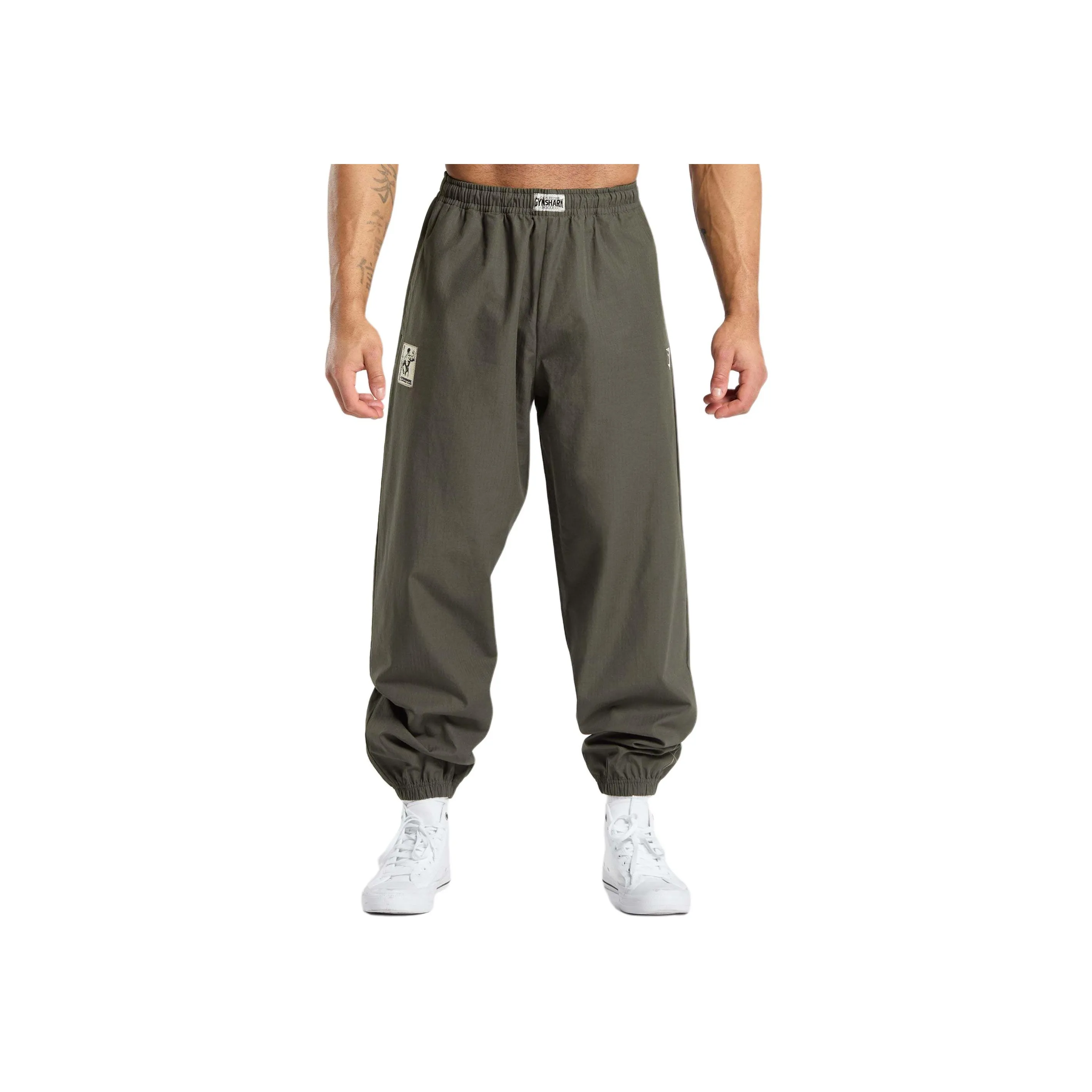 GYMSHARK PUMPER PANTS Casual Pants Men's Green