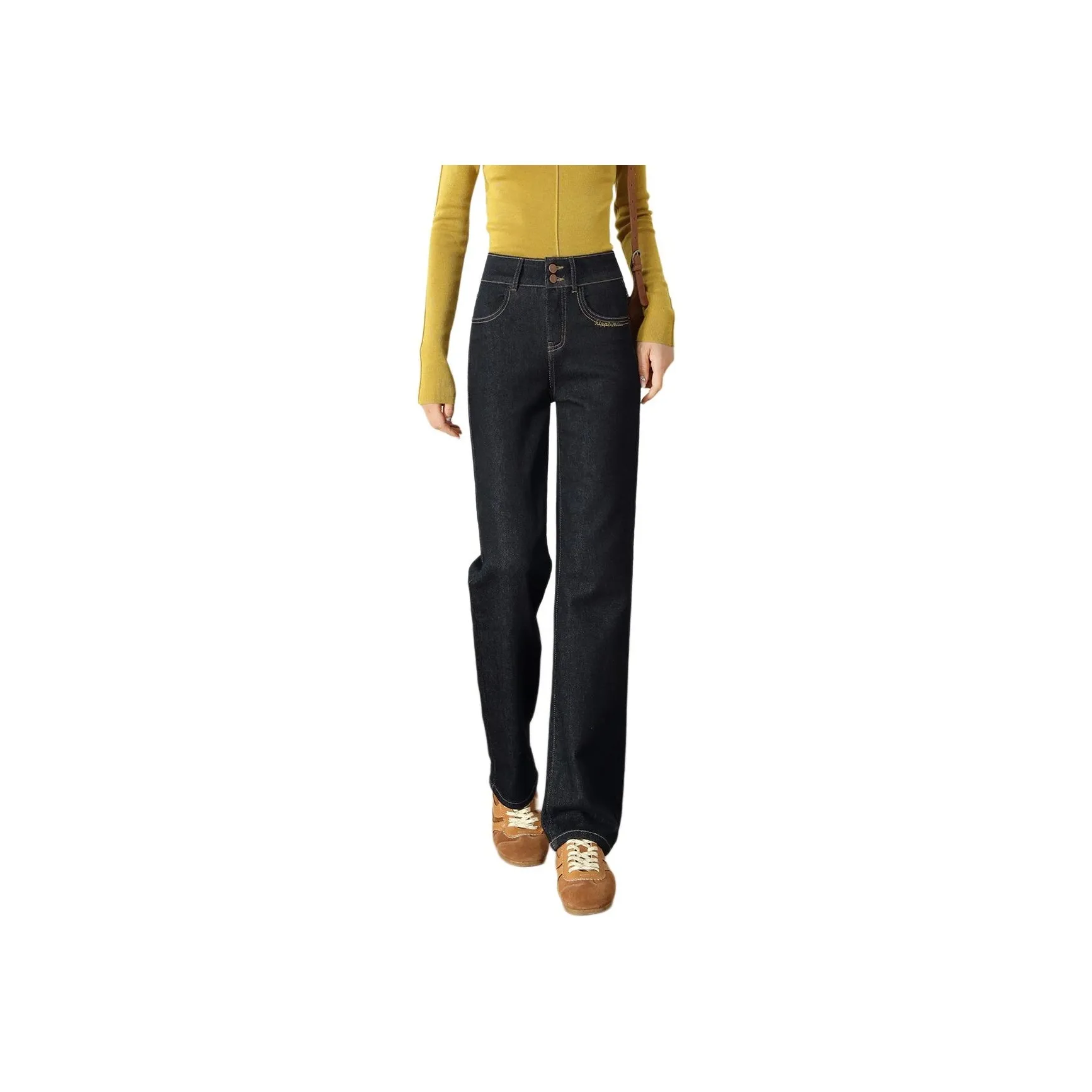 HIPPIEMISS Черный Золотой Женские Джинсы