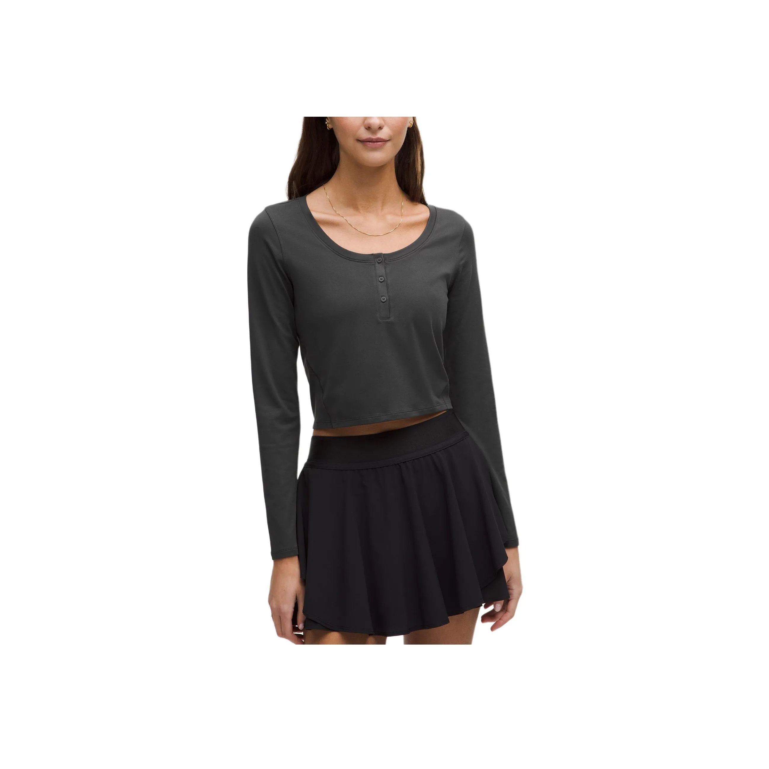 Lululemon Rulu T-Shirt Women's Graphite Gray