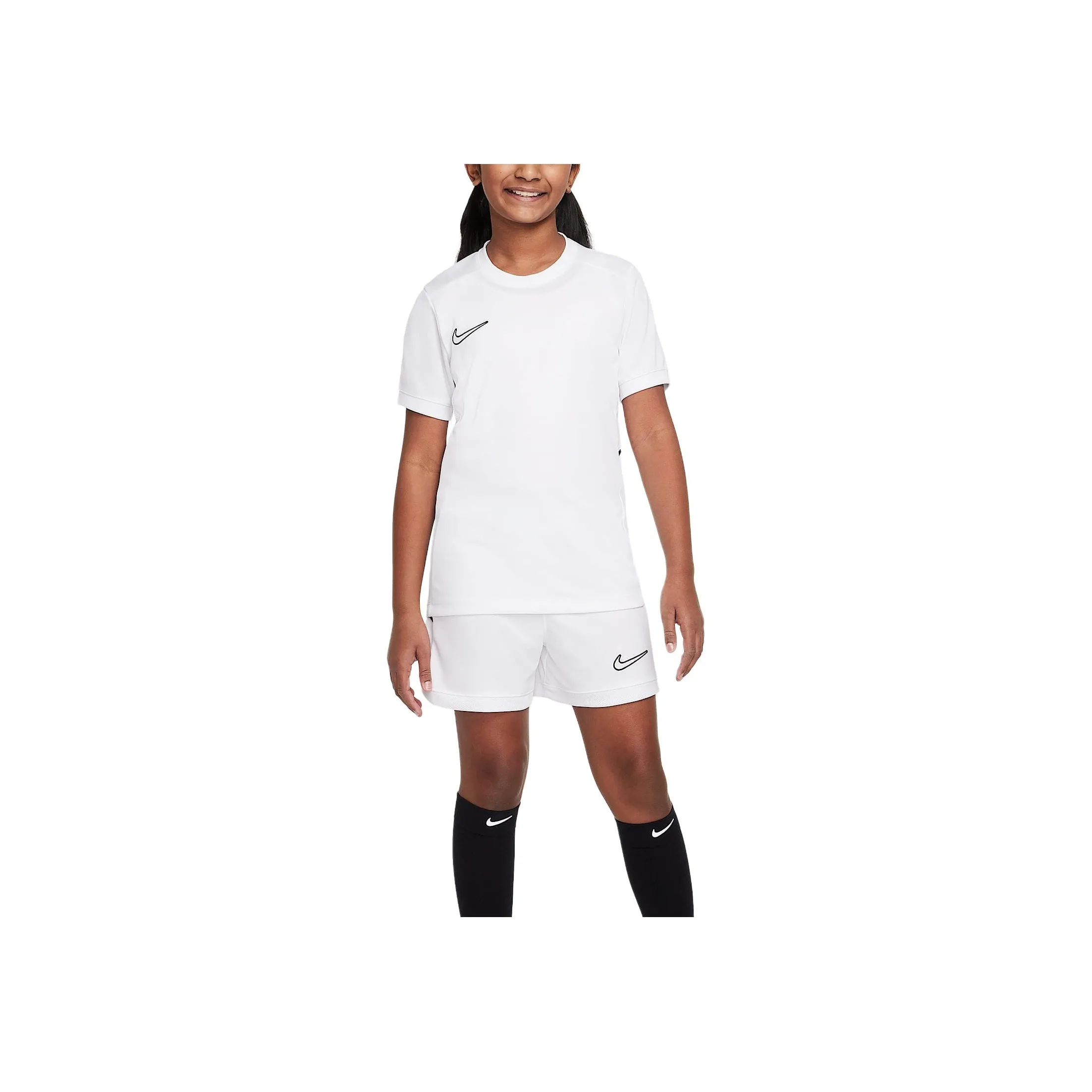 Nike Dri FitAcademy T-Shirt Белый Черный Подростки