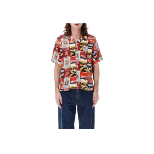 Rhude Красный Мужские Рубашки