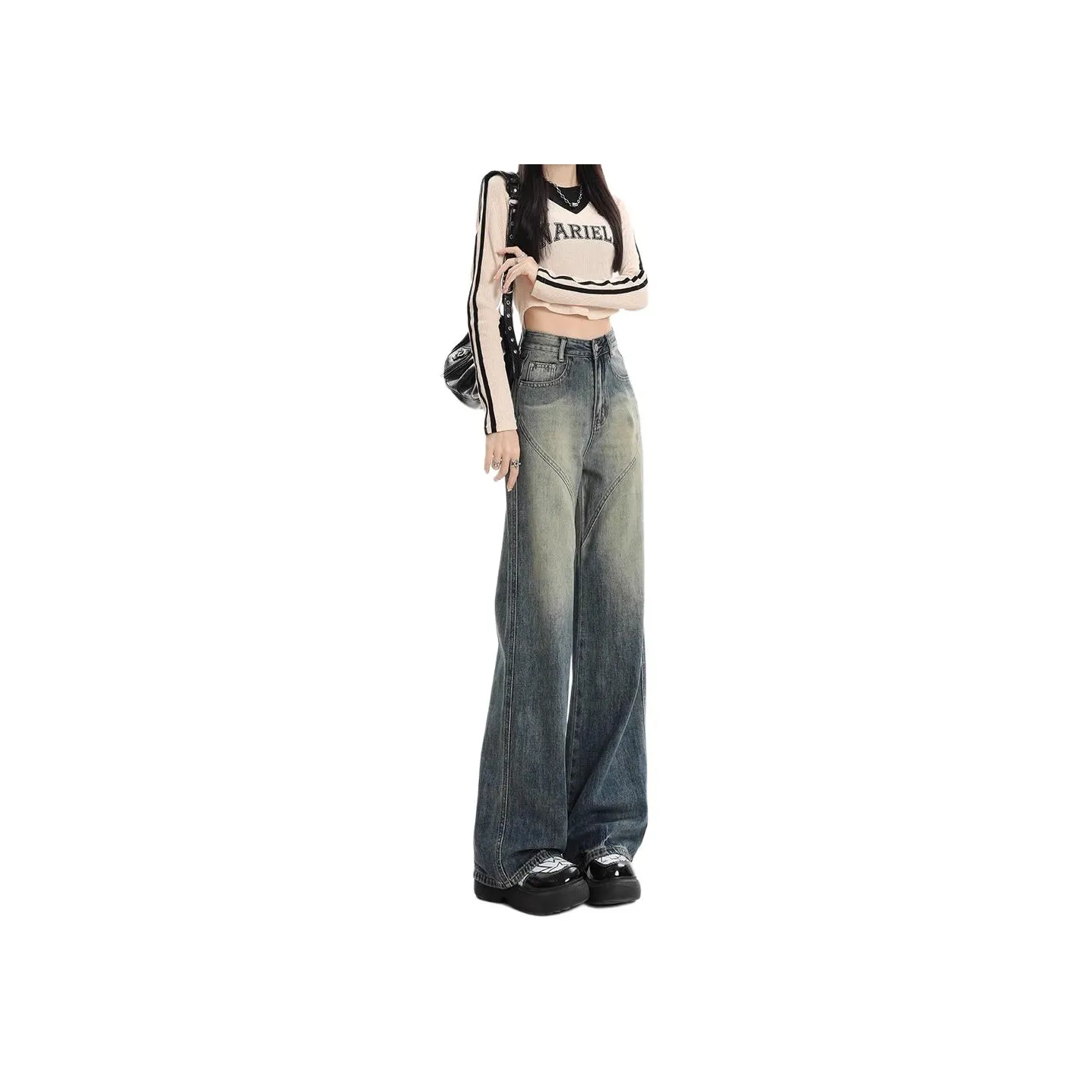 HELEH Jeans Women's Vintage Blue