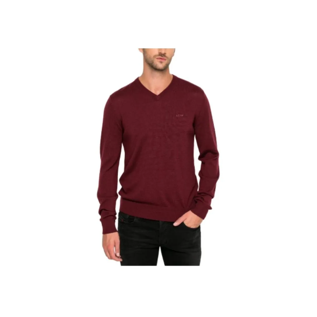 ARMANI JEANS Sweater Men's Burgundy