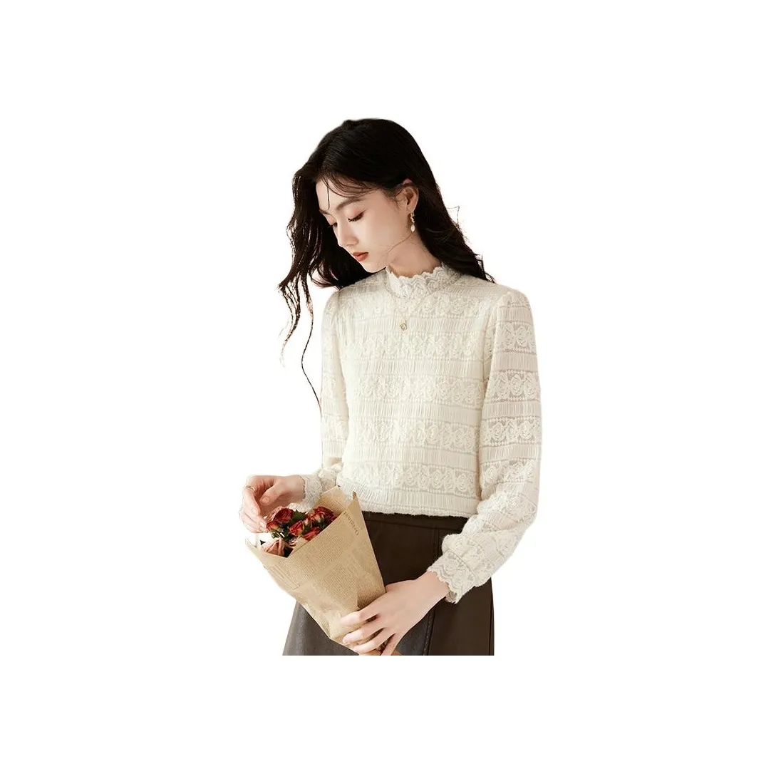 Like The Age Of Water Рубашка Стандартная Женская Экрю