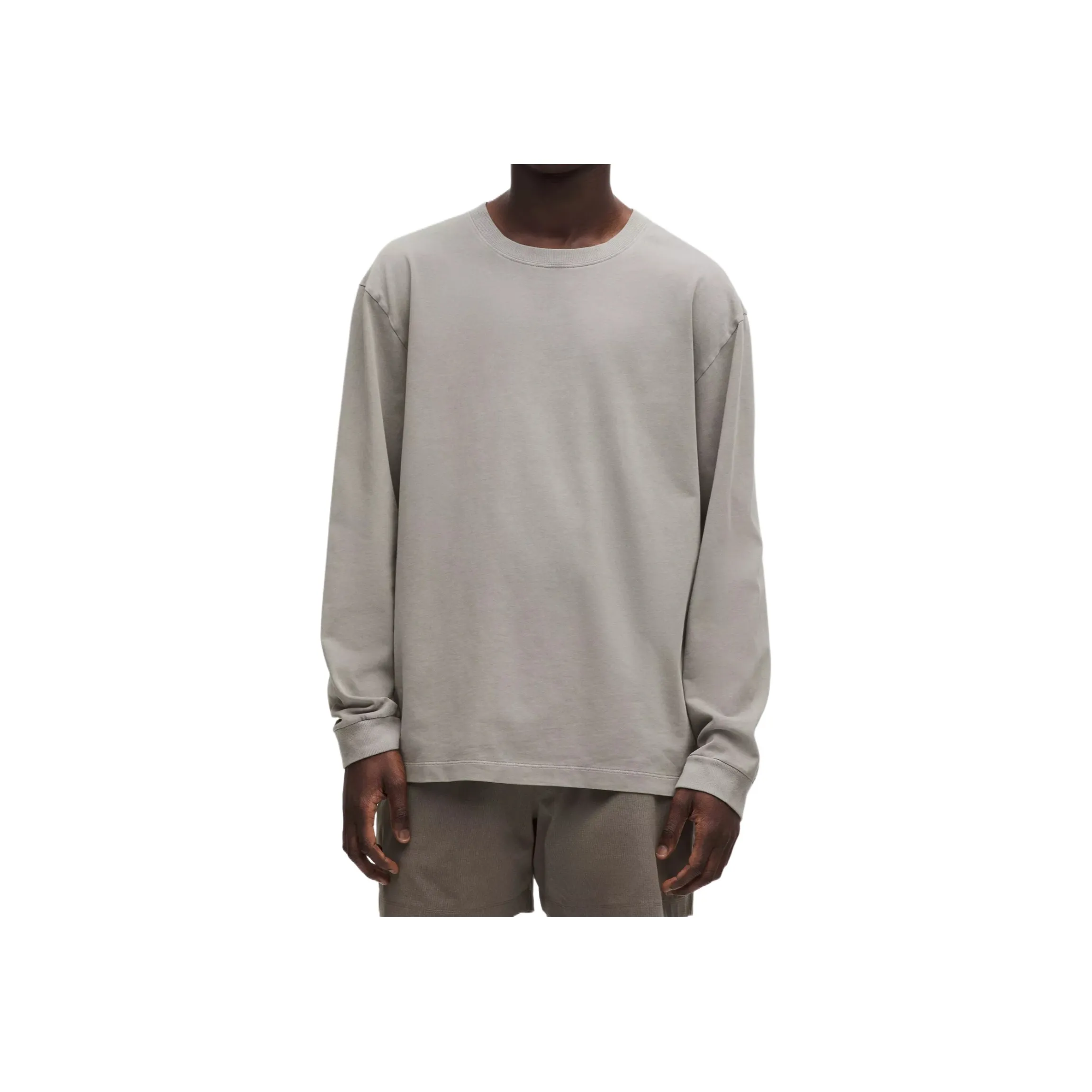 lululemon Тяжелая Рубашка из Хлопковой Джерси с Длинными Рукавами Мужская