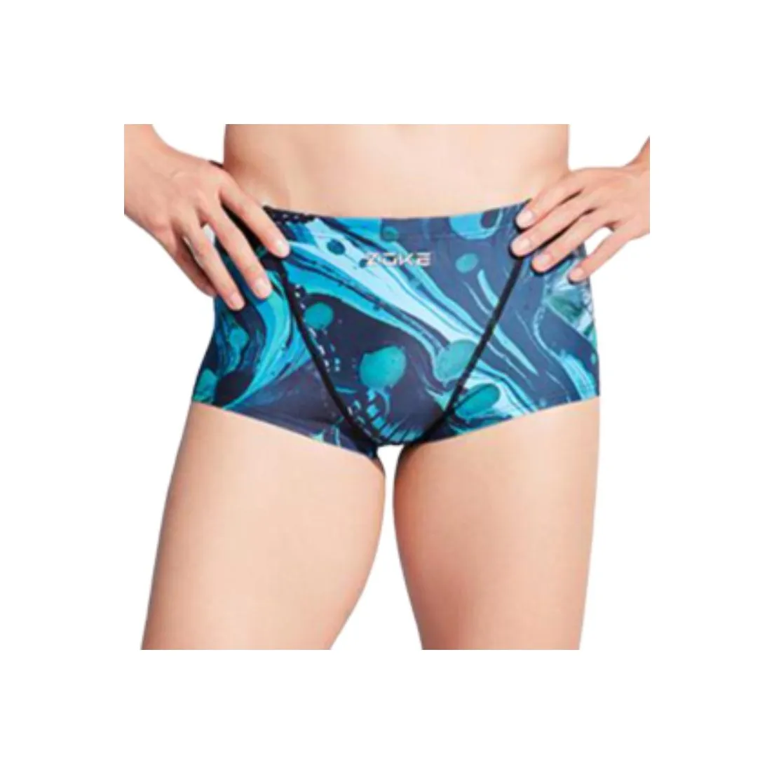 ZOKE Плавательные шорты Мужские Синий Зеленый Цветочный