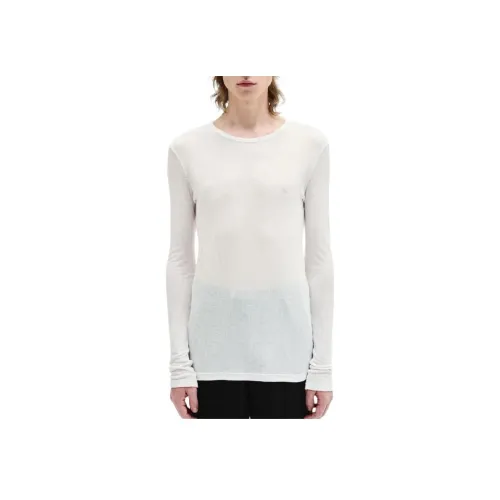 Ann Demeulemeester Белая Мужская Рубашка