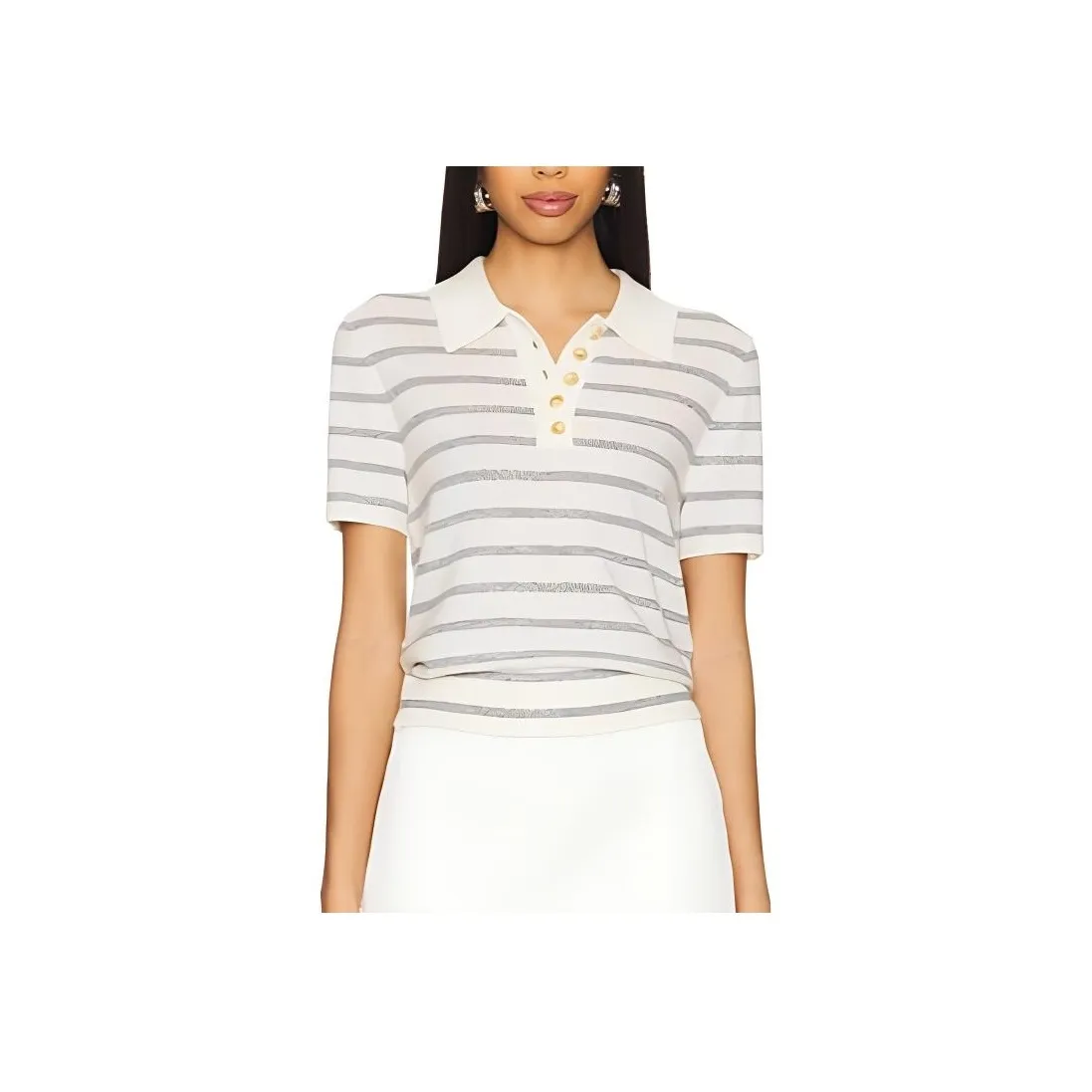 Veronica Beard Brandt Polo Top