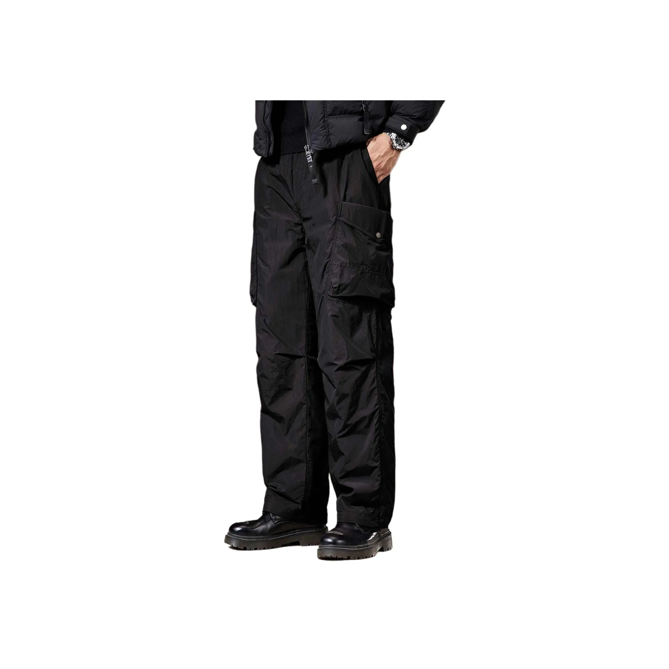 GUISE Пуховые Утеплённые Штаны Мужские Черные
