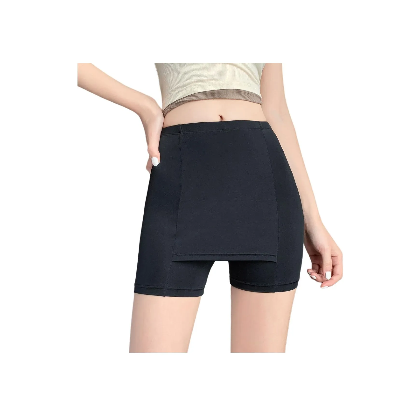 Ya Sheep People Casual Shorts Women's Black