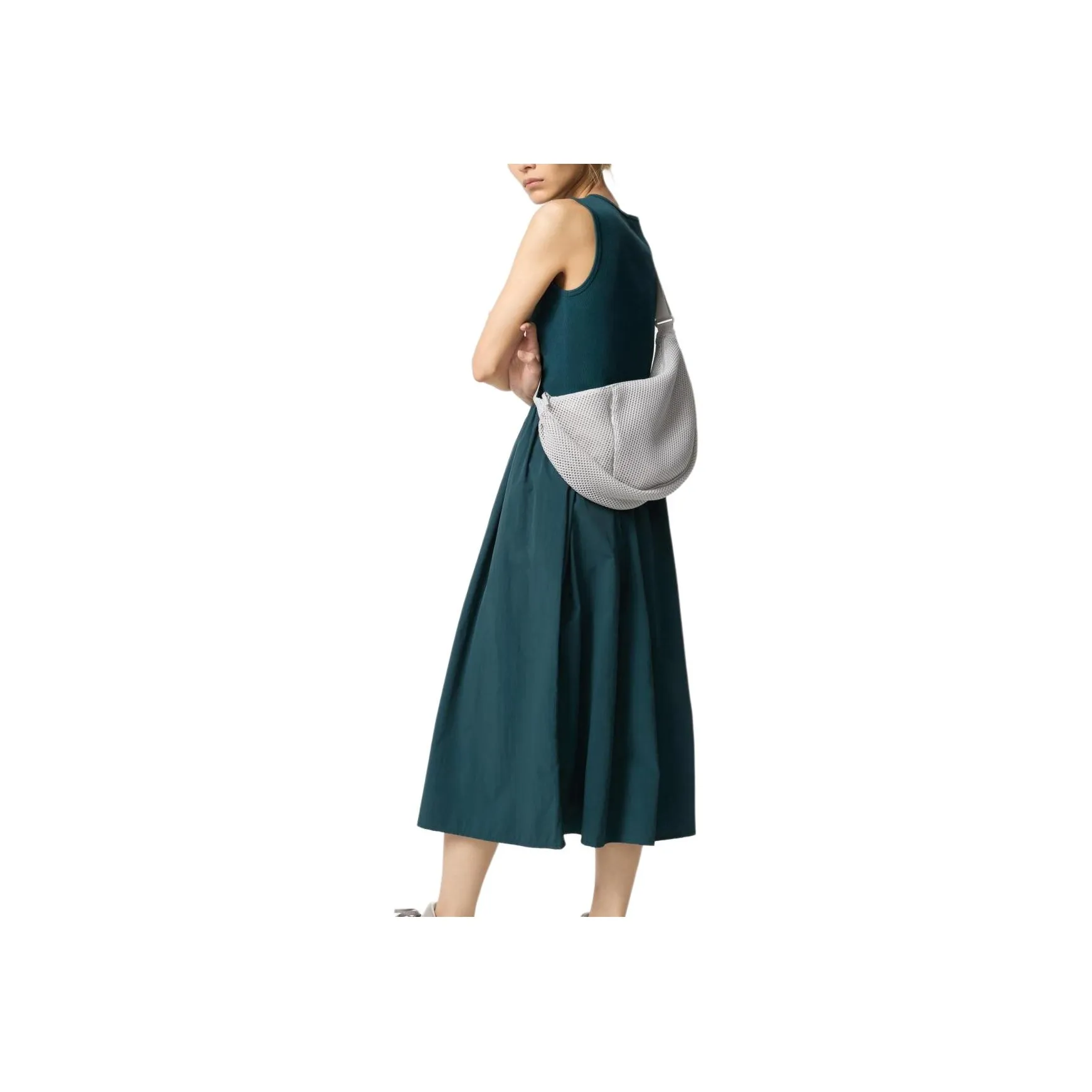UNIQLO Sleeveless Dress Women's Dark Green
