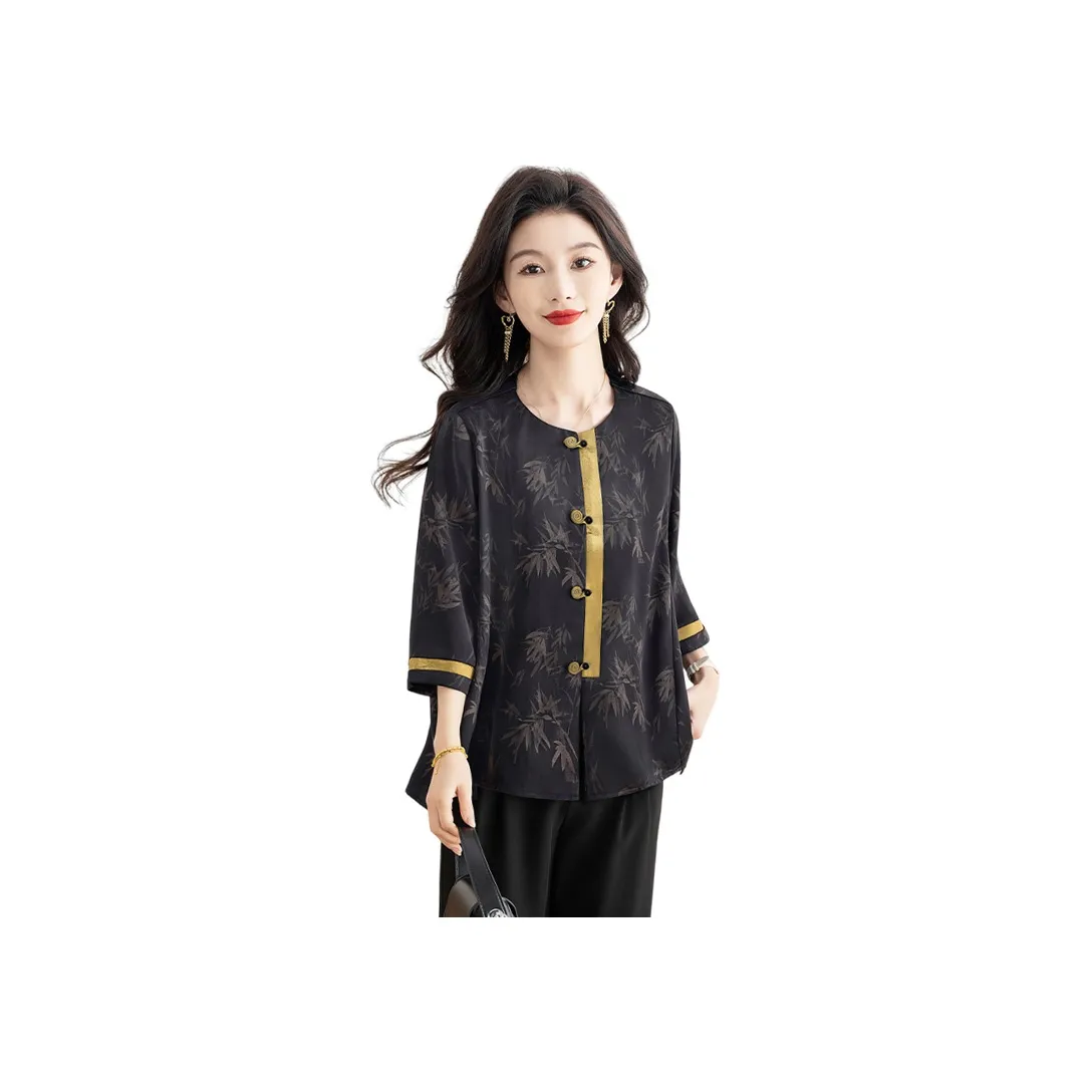 Cypress House Рубашка Женская Черное Золото