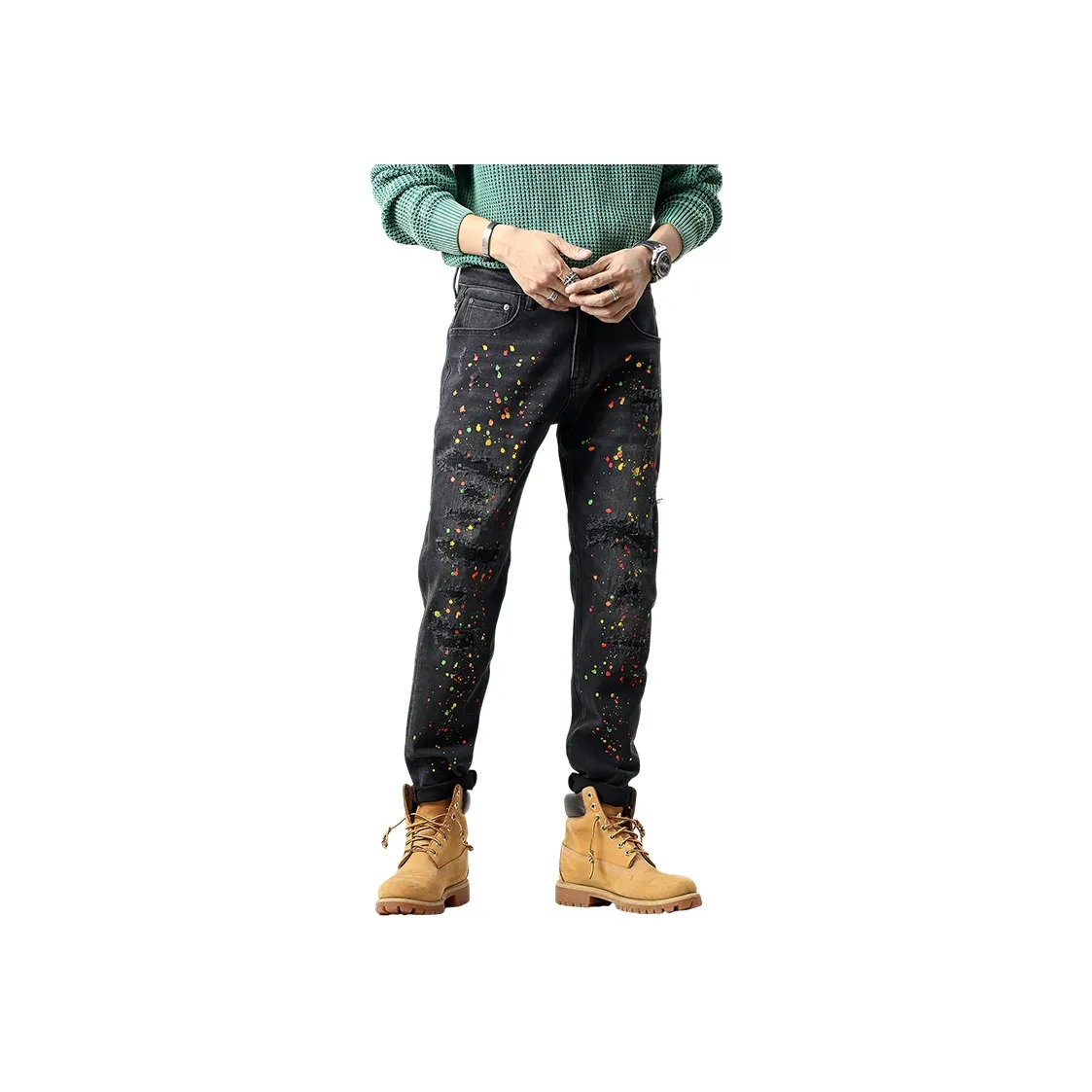 PIERRE CARDIN Jeans Men's Black
