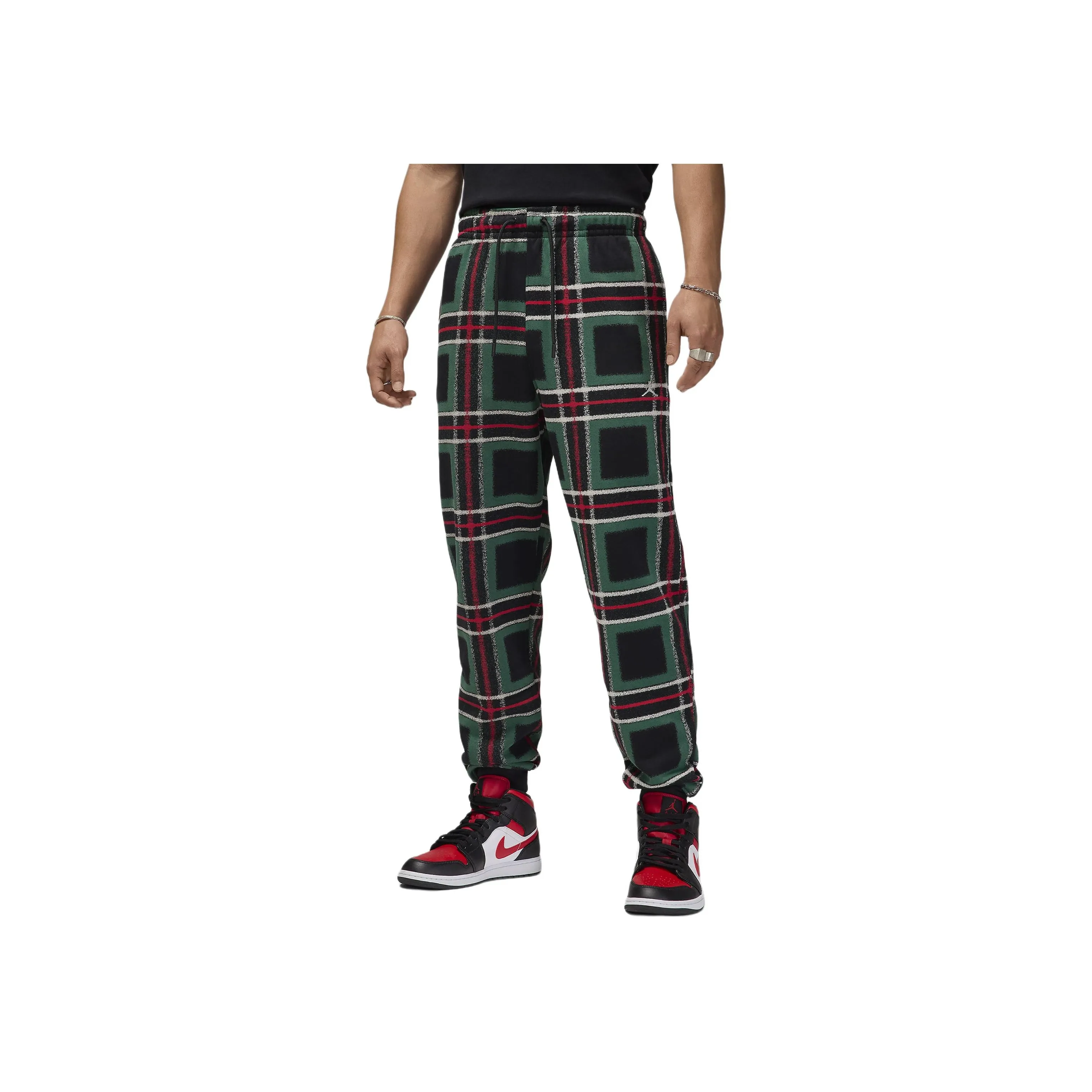 Jordan Essentials Вязаные тренировочные брюки мужские черные